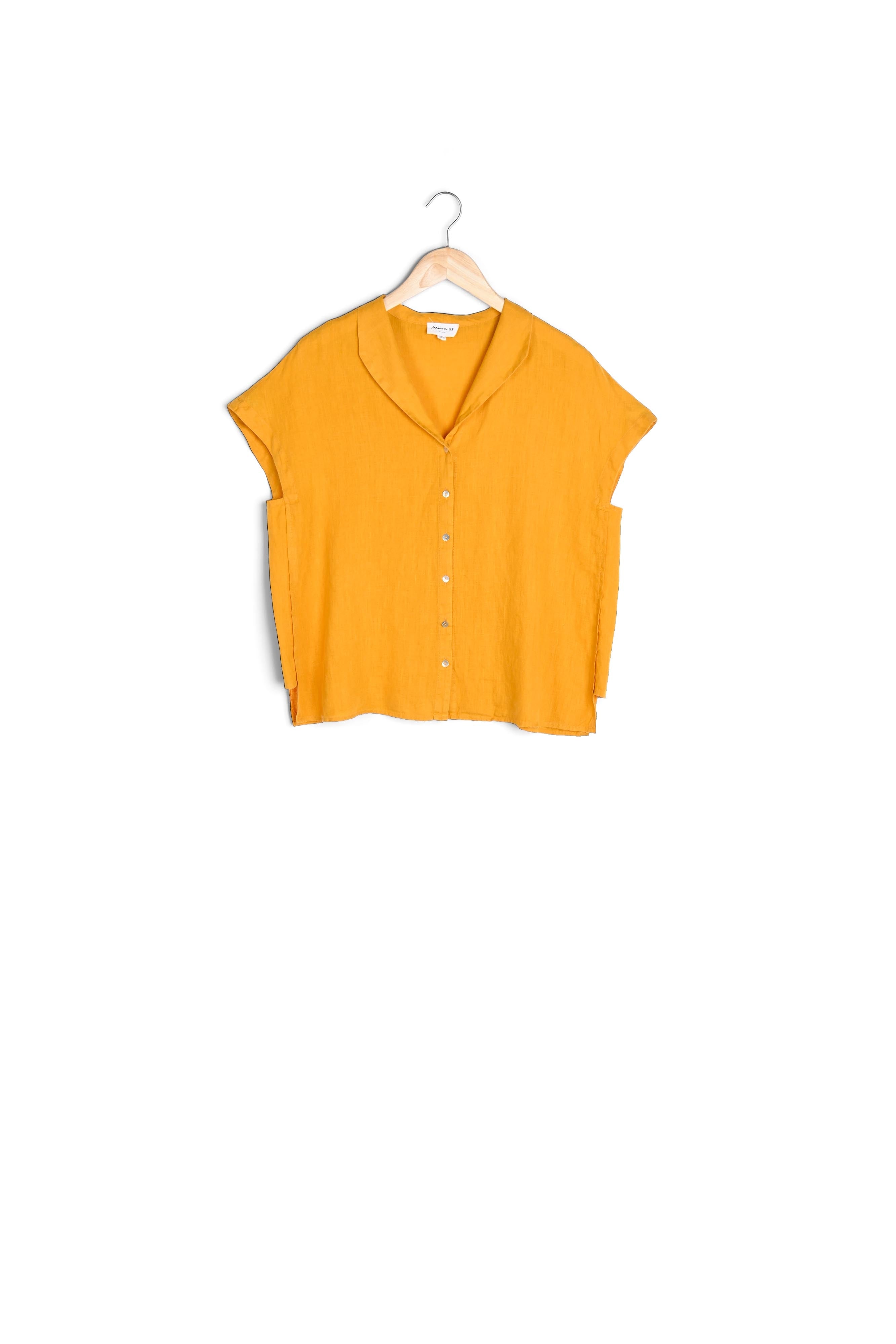 Top en lin safran Estelle Faume - seconde main