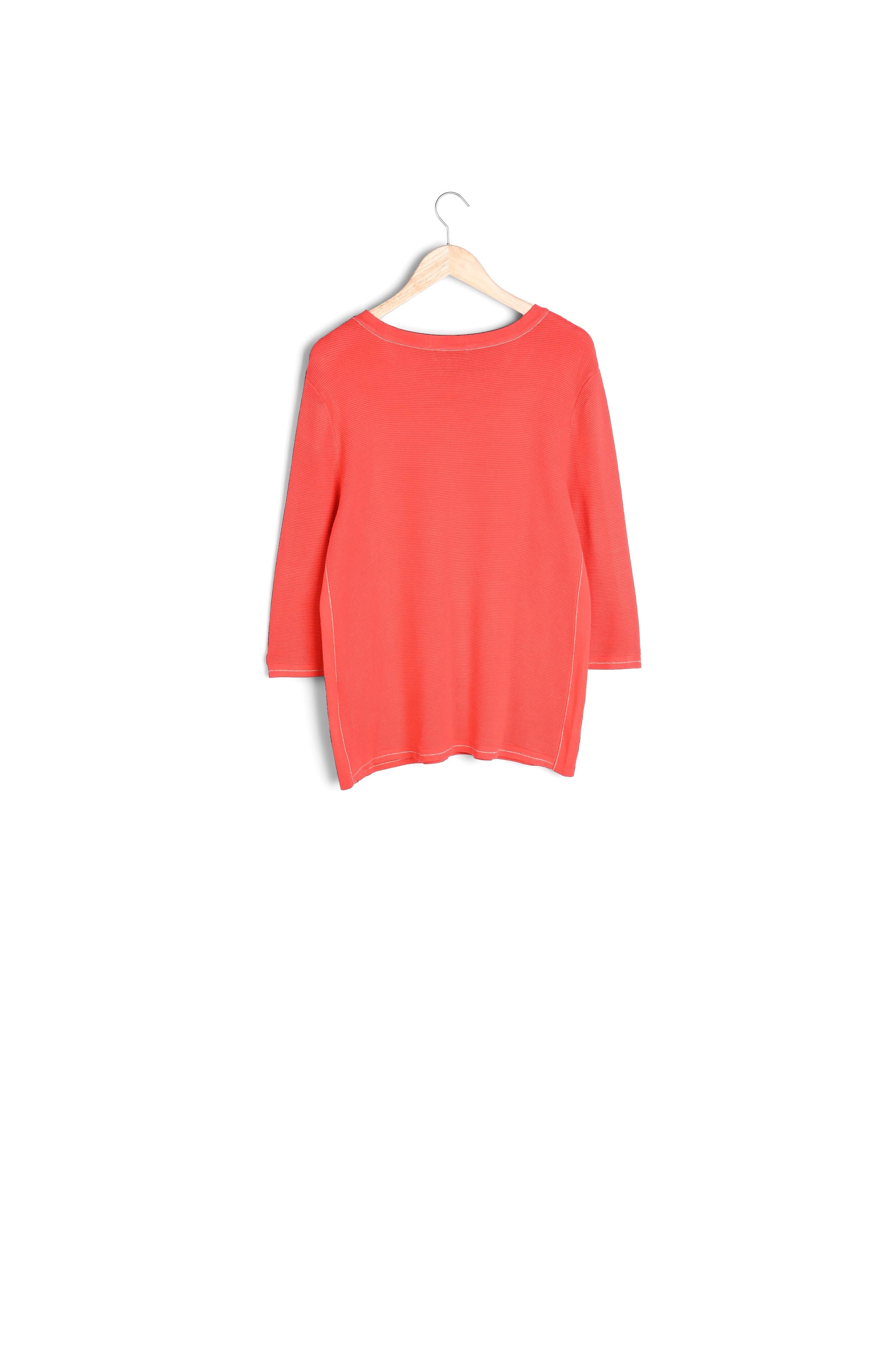 Pull rouge détails boutons et lurex Avocado Faume - seconde main