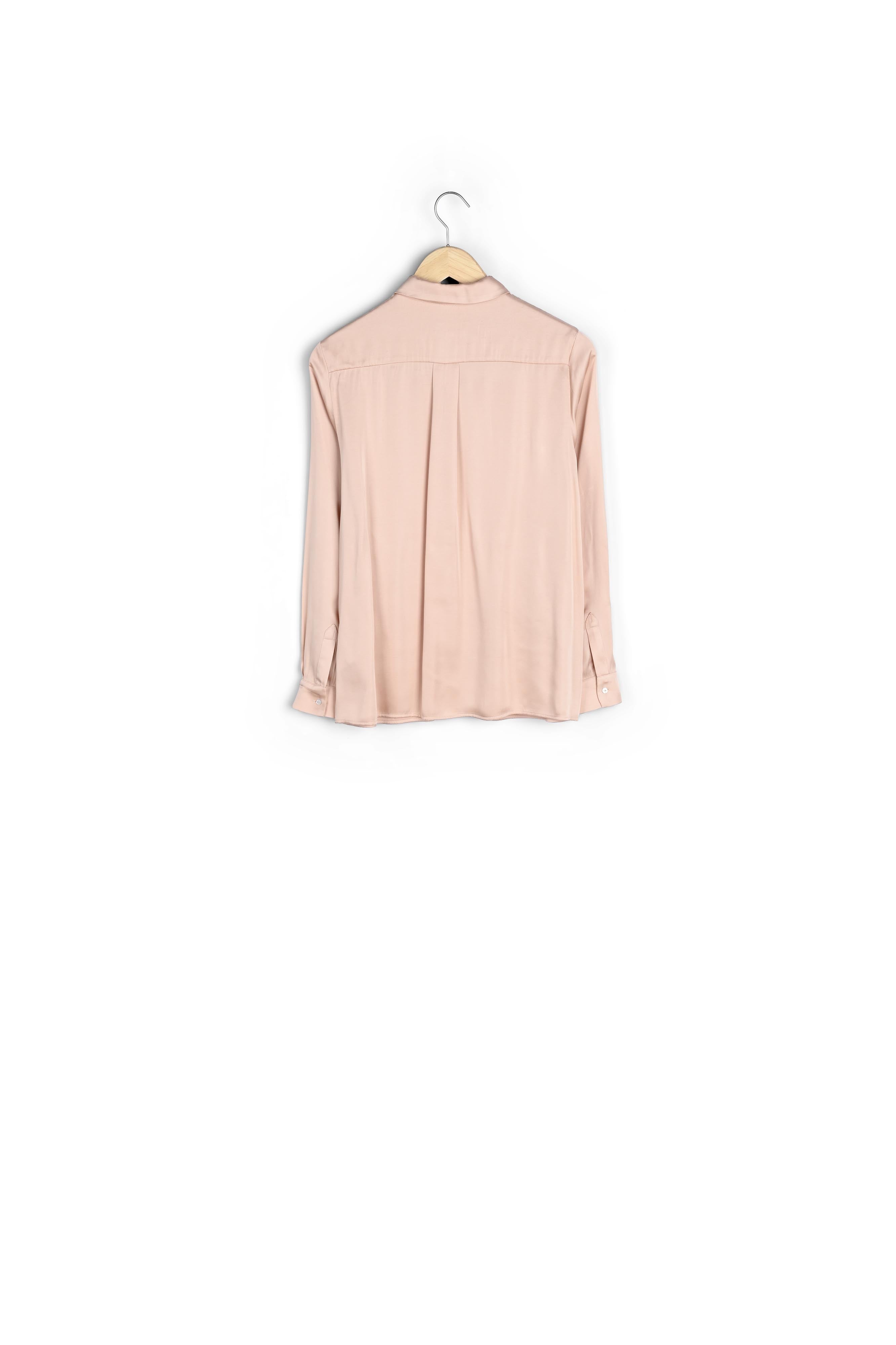 Chemise fluide à l'aspect satiné poudre Carla Faume - seconde main