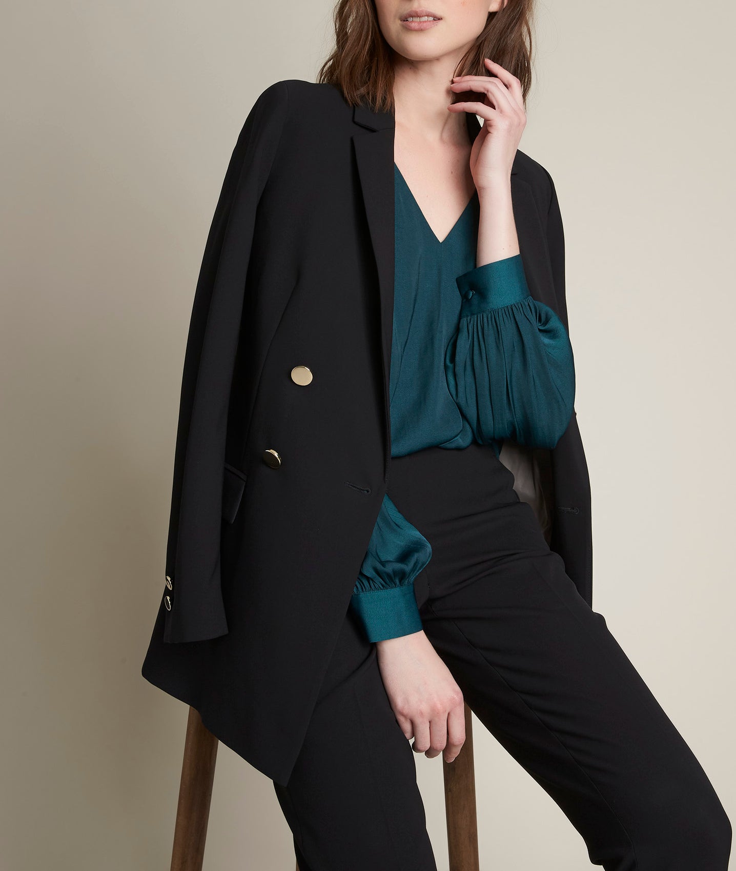 Blouse vaporeuse cyprès Elvera Faume - seconde main