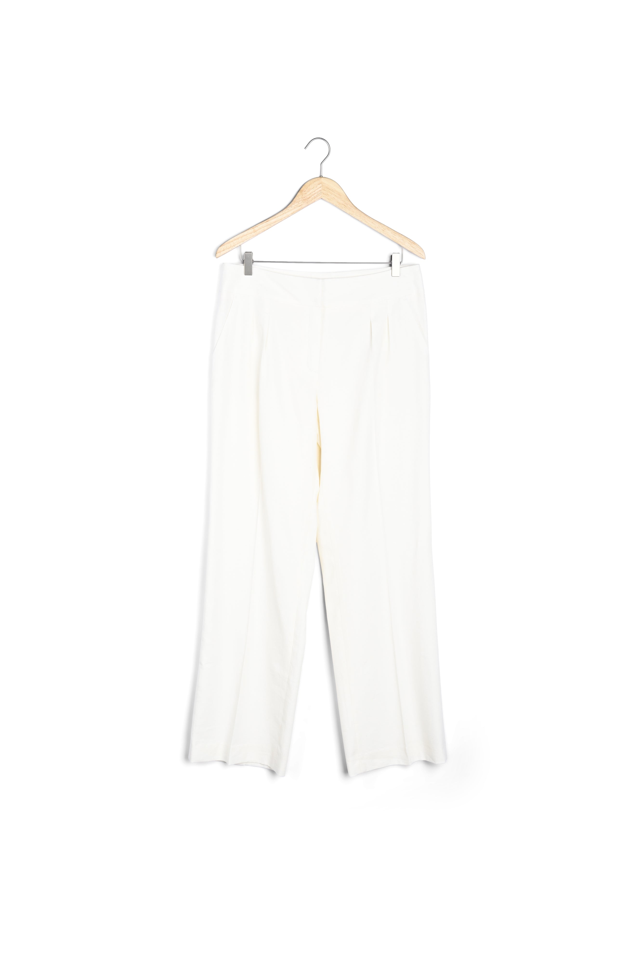 Pantalon en lin ivoire large Galaxy Faume - seconde main