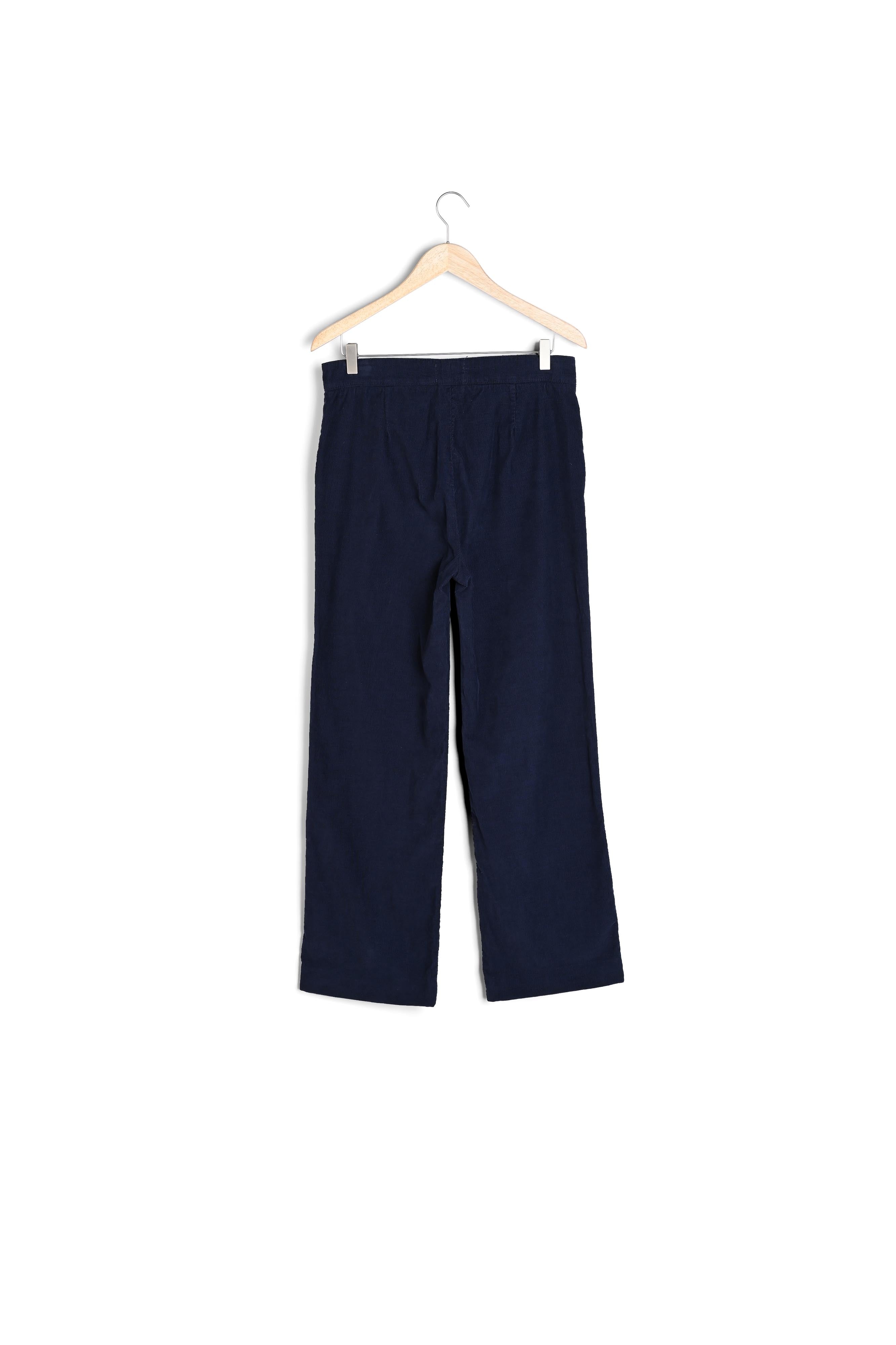 Pantalon à pont en velours Hubert Faume - seconde main