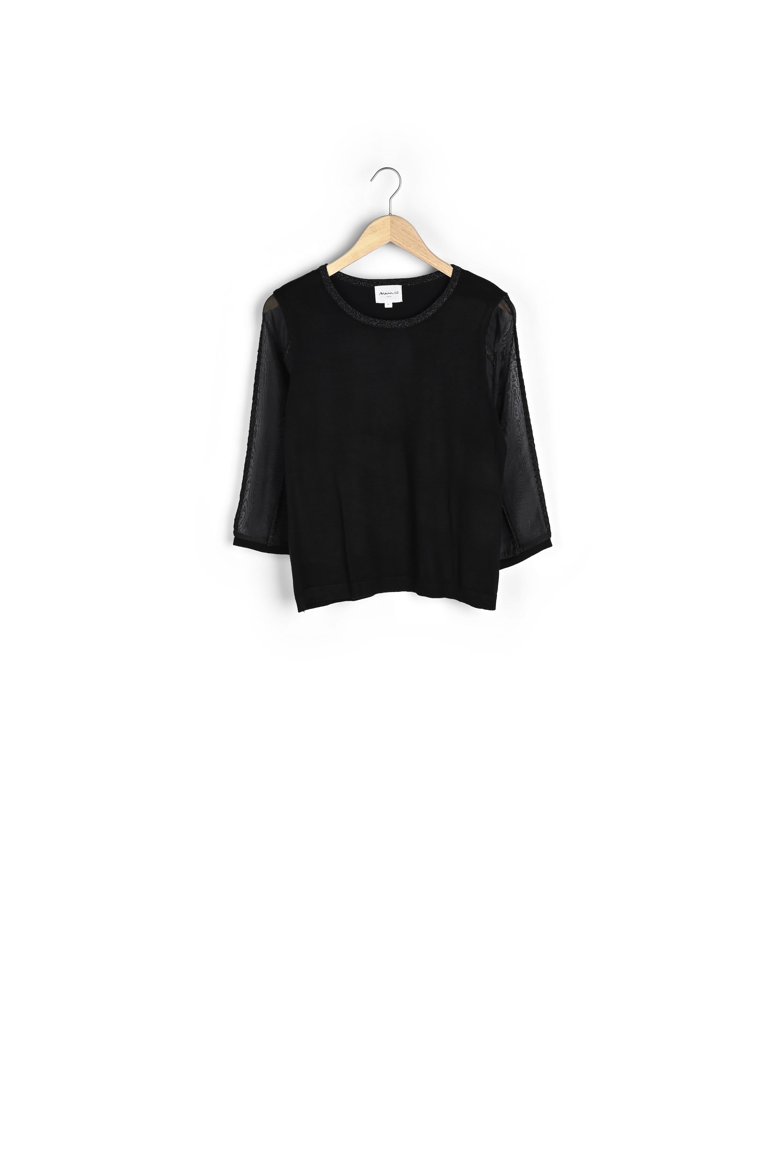 Pull bimatière en lurex Facette Faume - seconde main