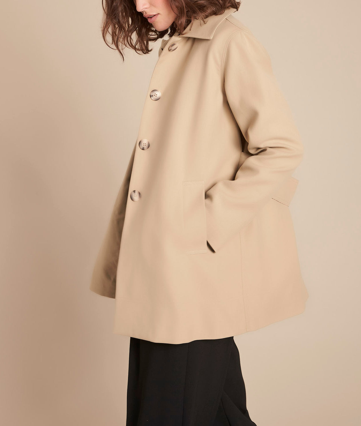 Trench camel Qaina Faume - seconde main