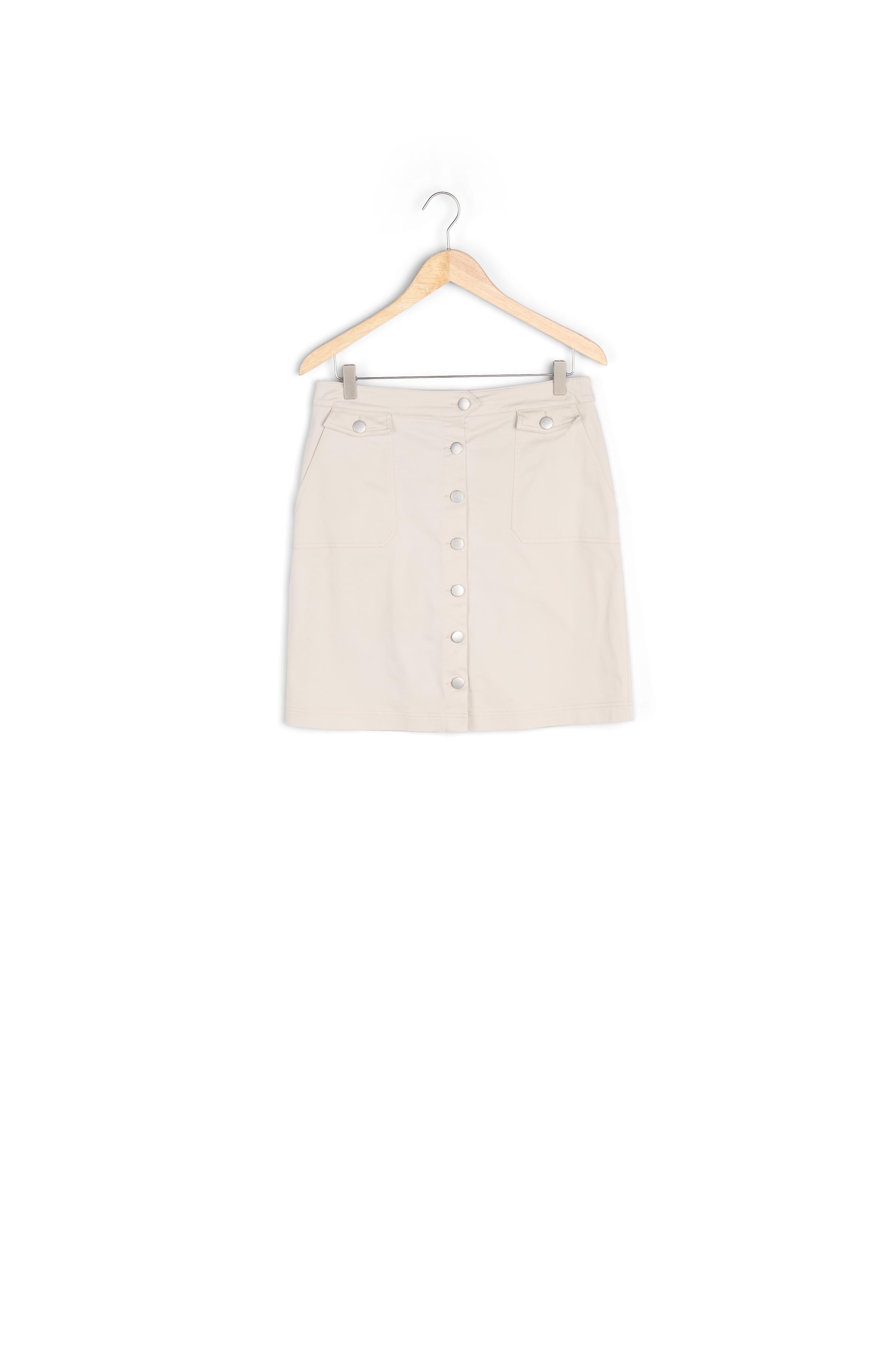 Jupe beige boutonnée Ambre Faume - seconde main