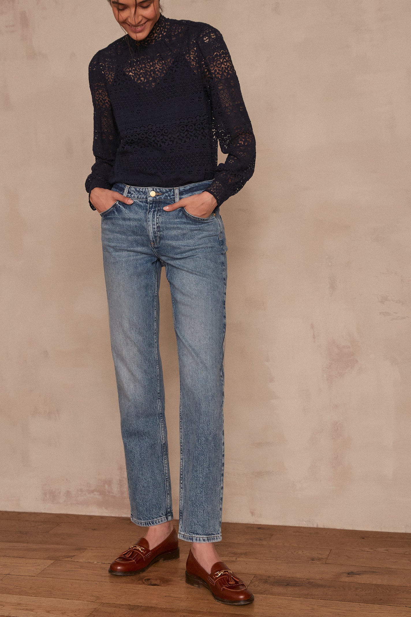 Jean droit crop OWEN Faume - seconde main