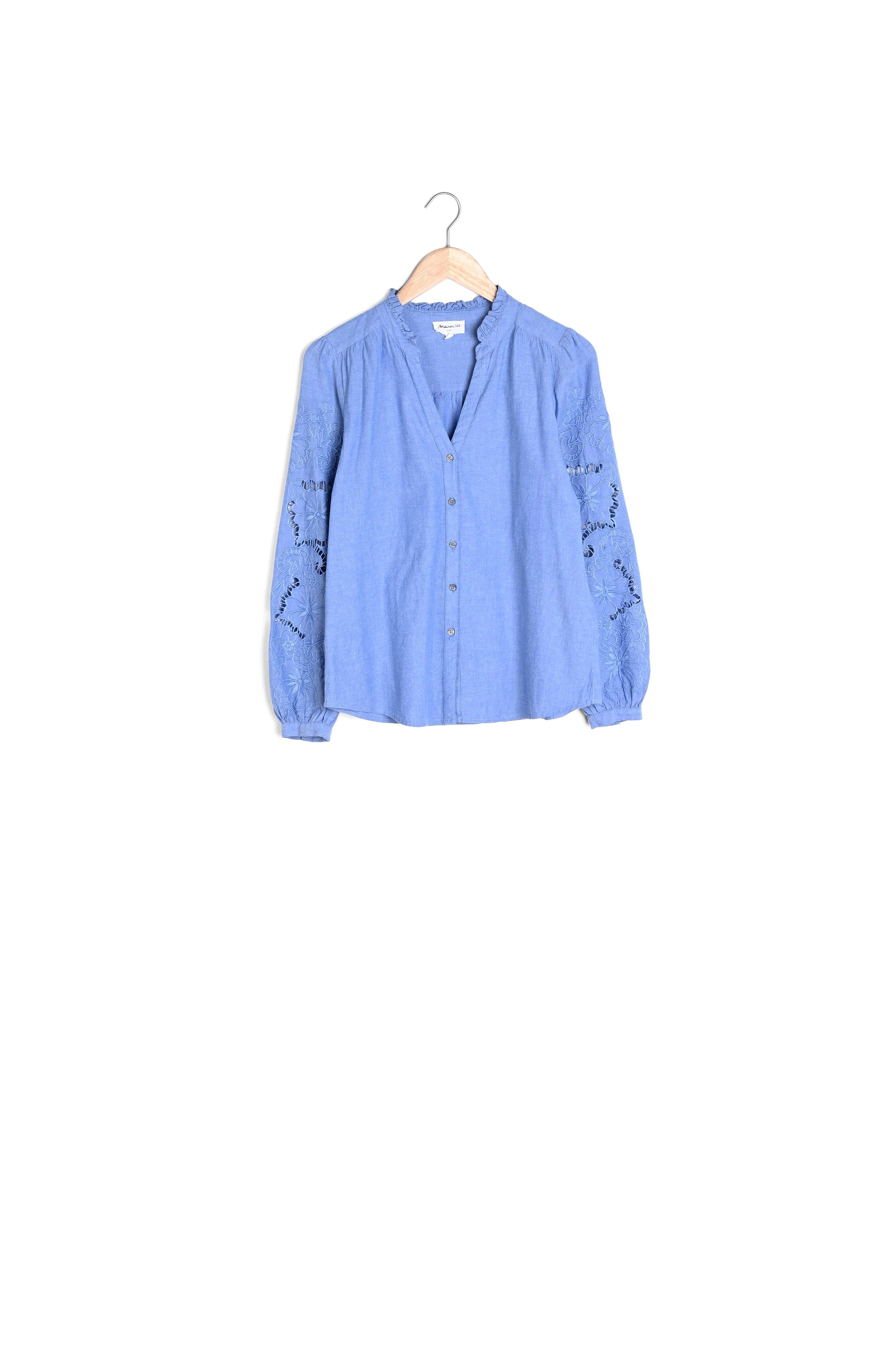 Blouse en coton brodé Tori Faume - seconde main