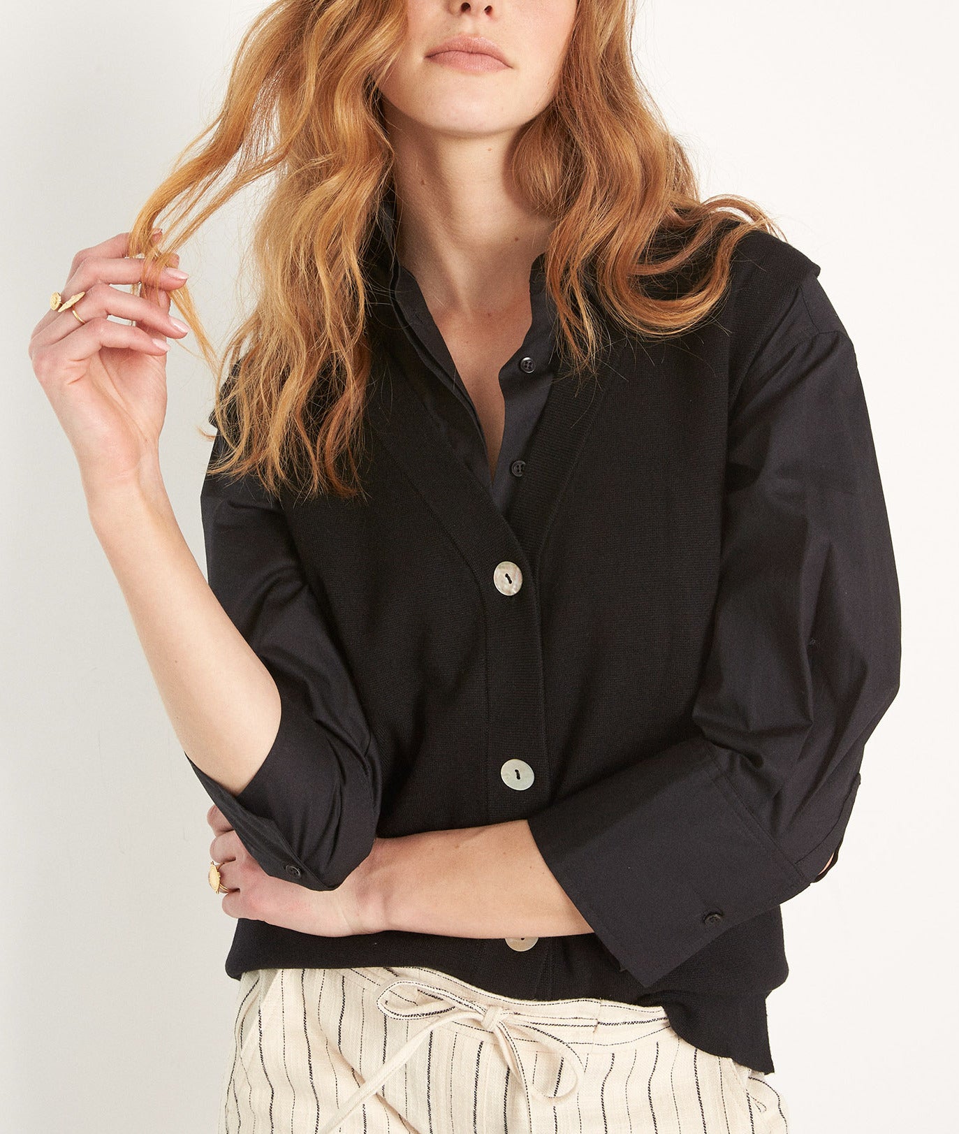 Gilet sans manches en viscose EcoVero noir Brady Faume - seconde main