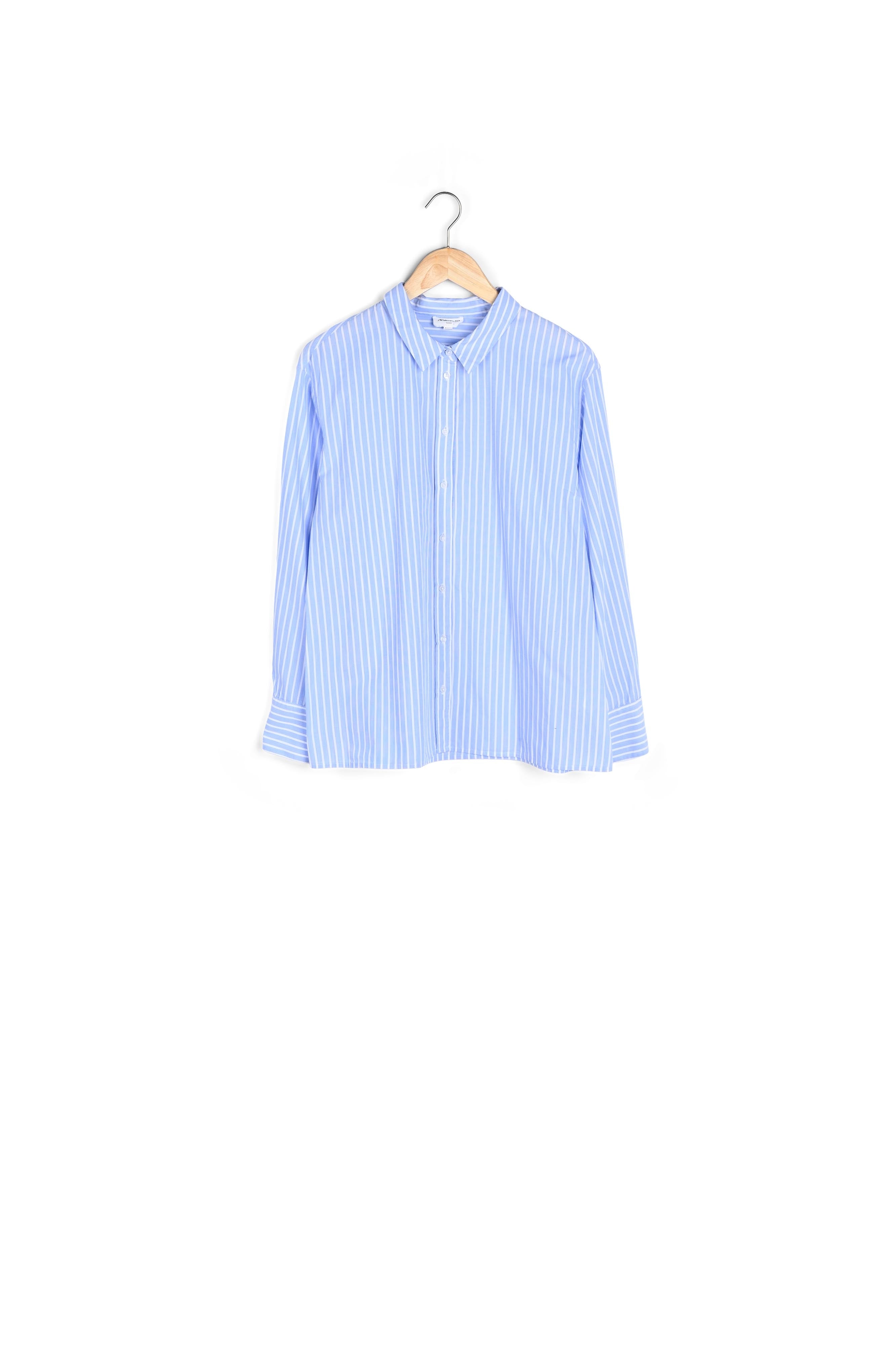 Chemise en coton rayé bleu ciel Charon Faume - seconde main