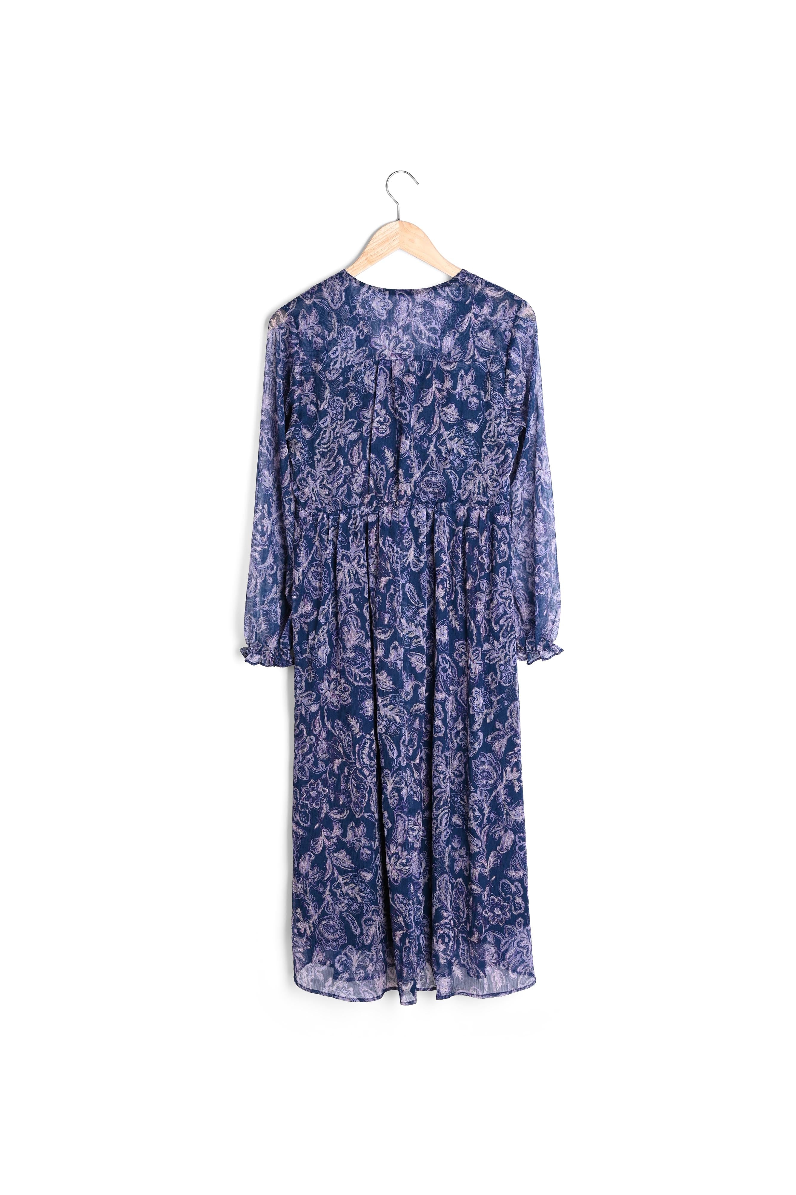 Robe longue bleue imprimée Louise Faume - seconde main