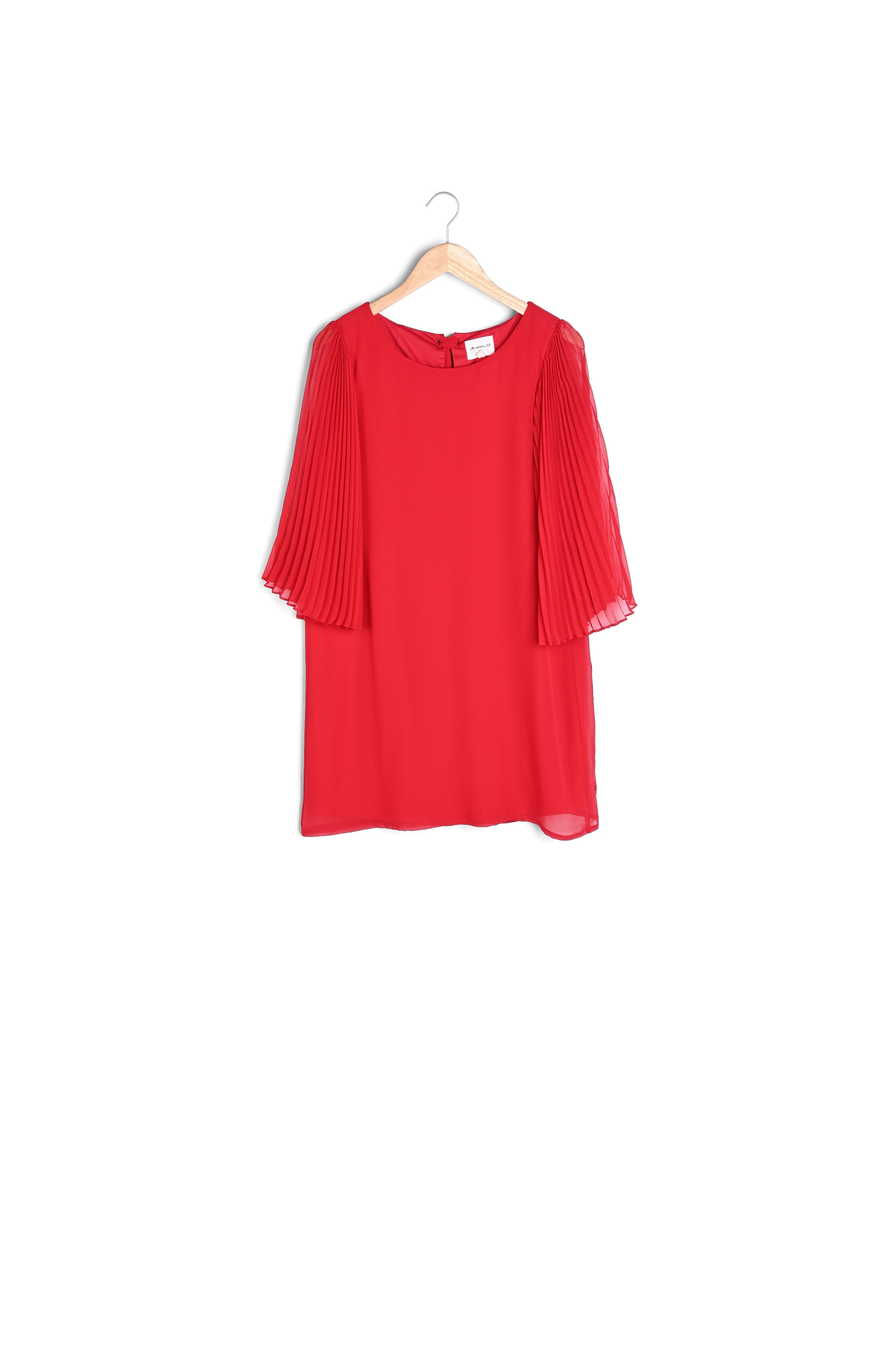 Robe rouge en crêpe Olivia Faume - seconde main