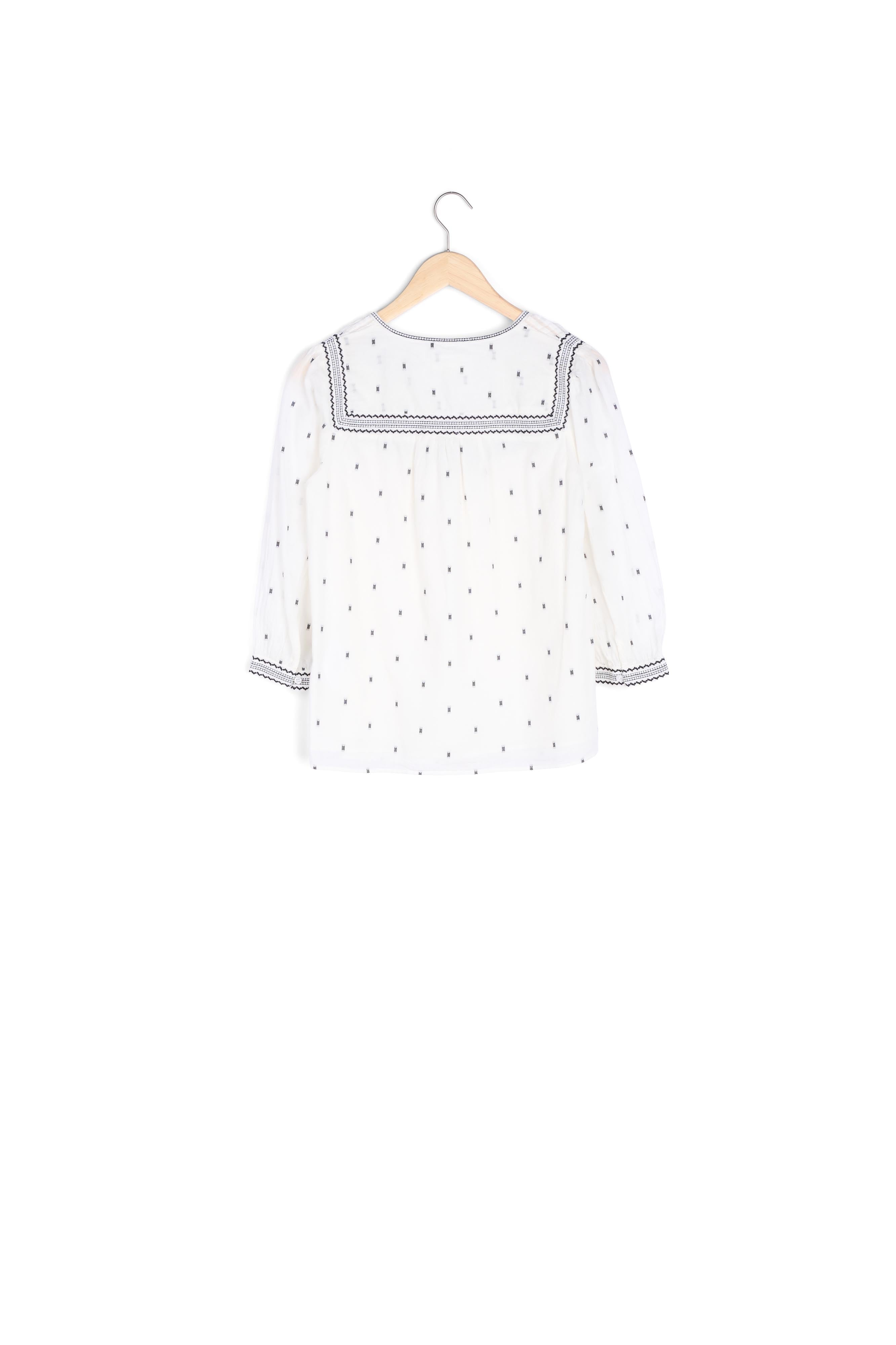 Blouse écrue brodée Talissa Faume - seconde main