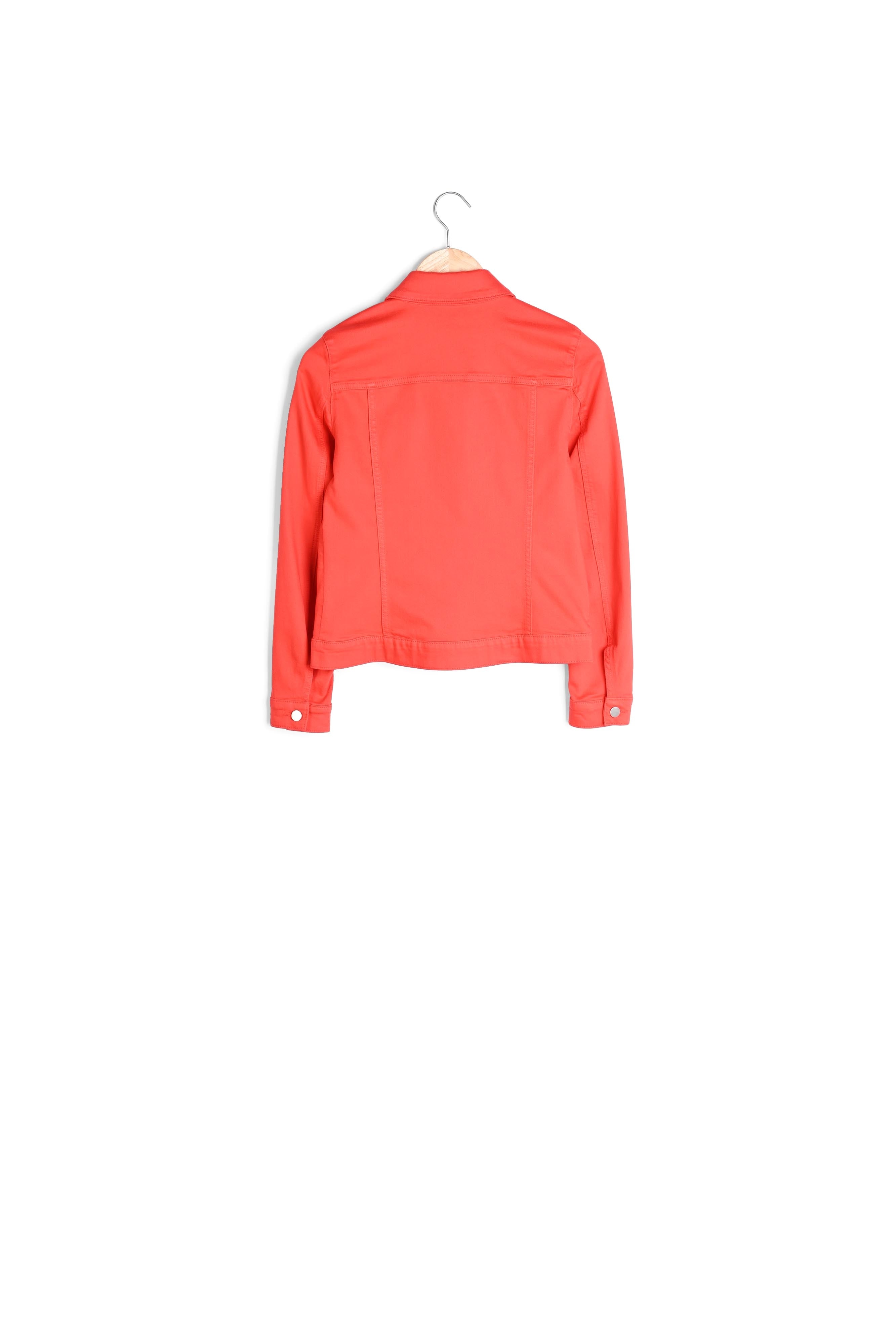 Veste rouge en jean Clem Faume - seconde main