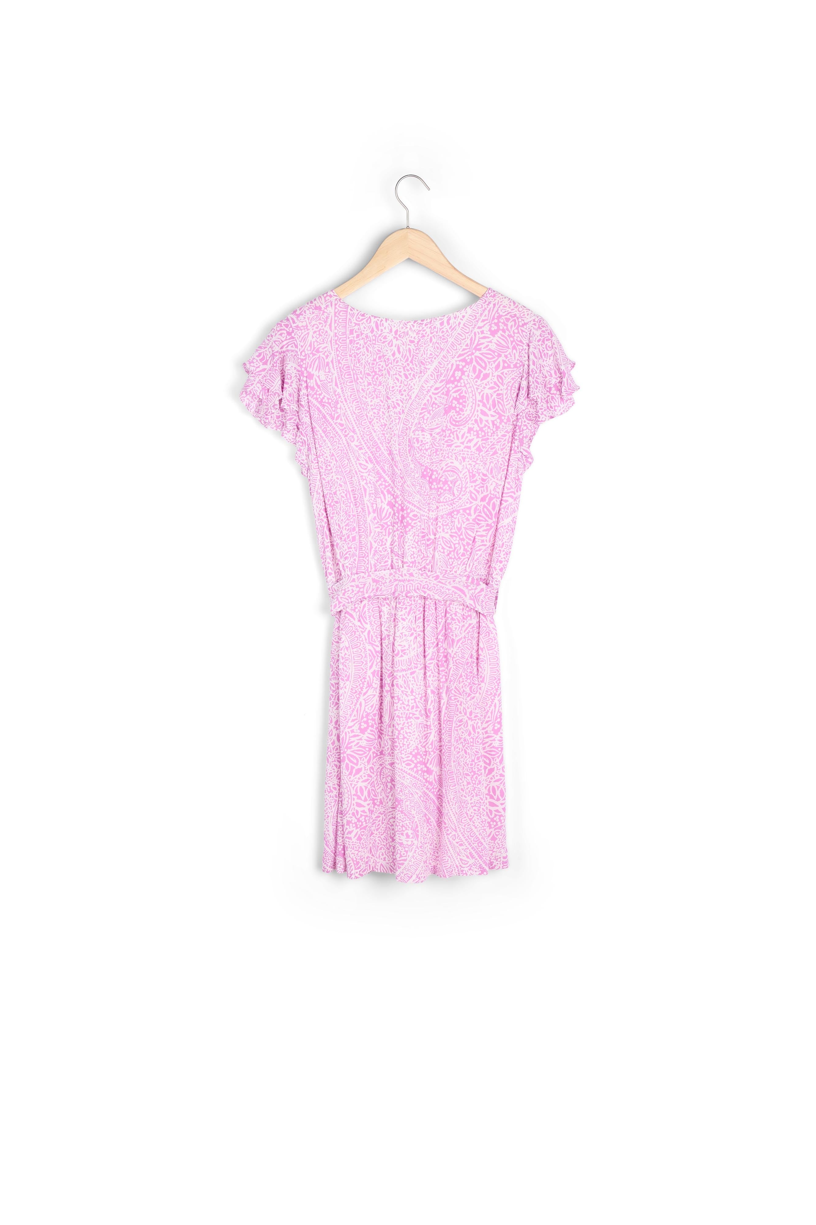 Robe courte imprimée mauve Lena Faume - seconde main