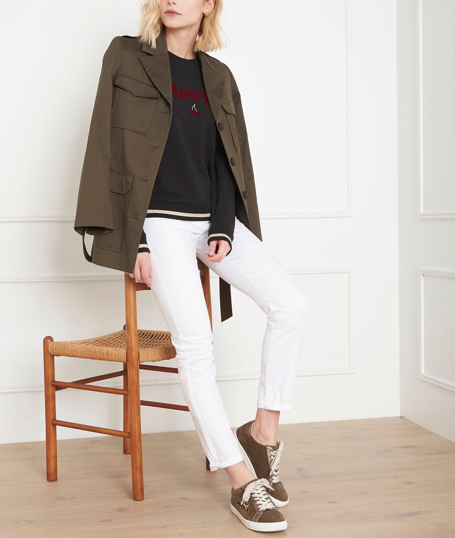 Sweat noir chérie Perry Faume - seconde main