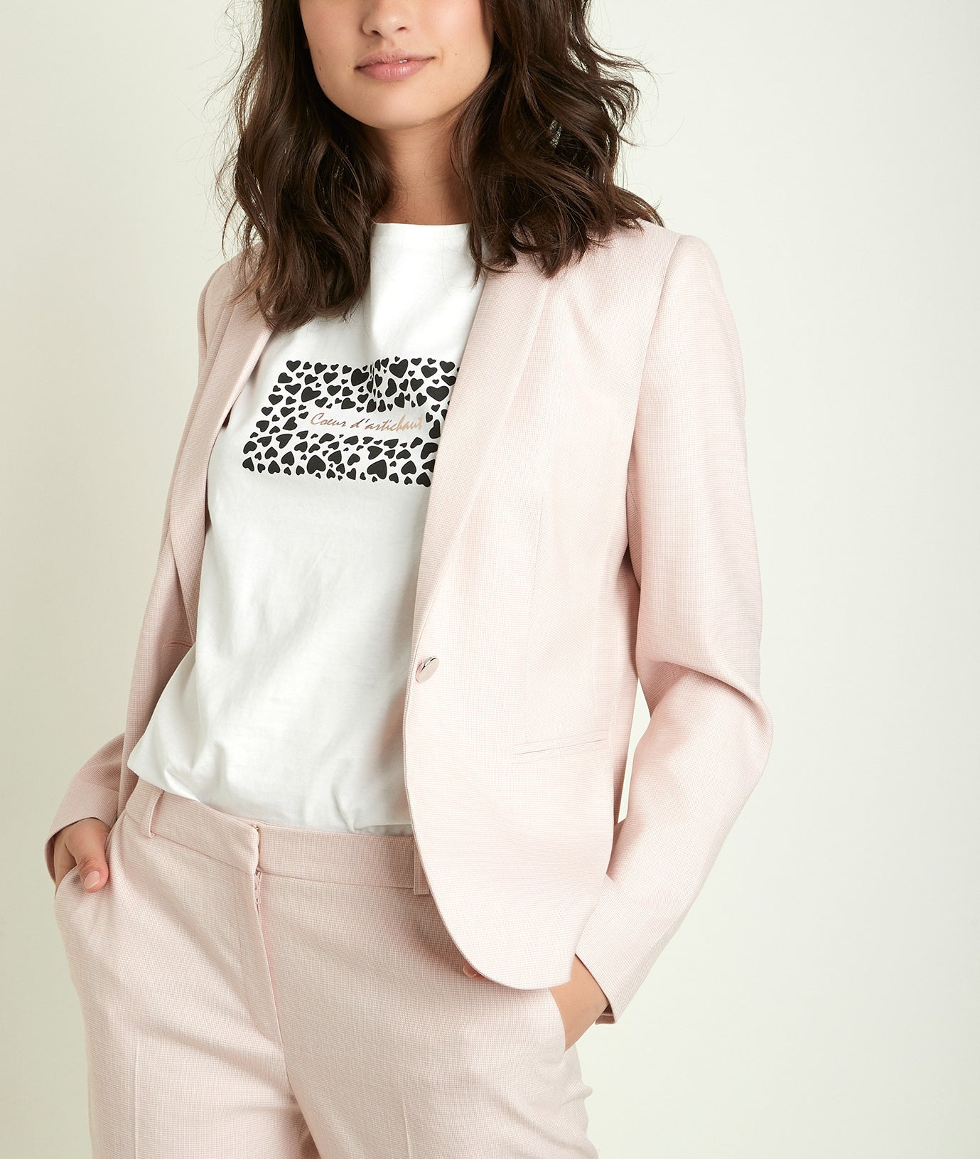 Veste fantaisie nude Lila Faume - seconde main