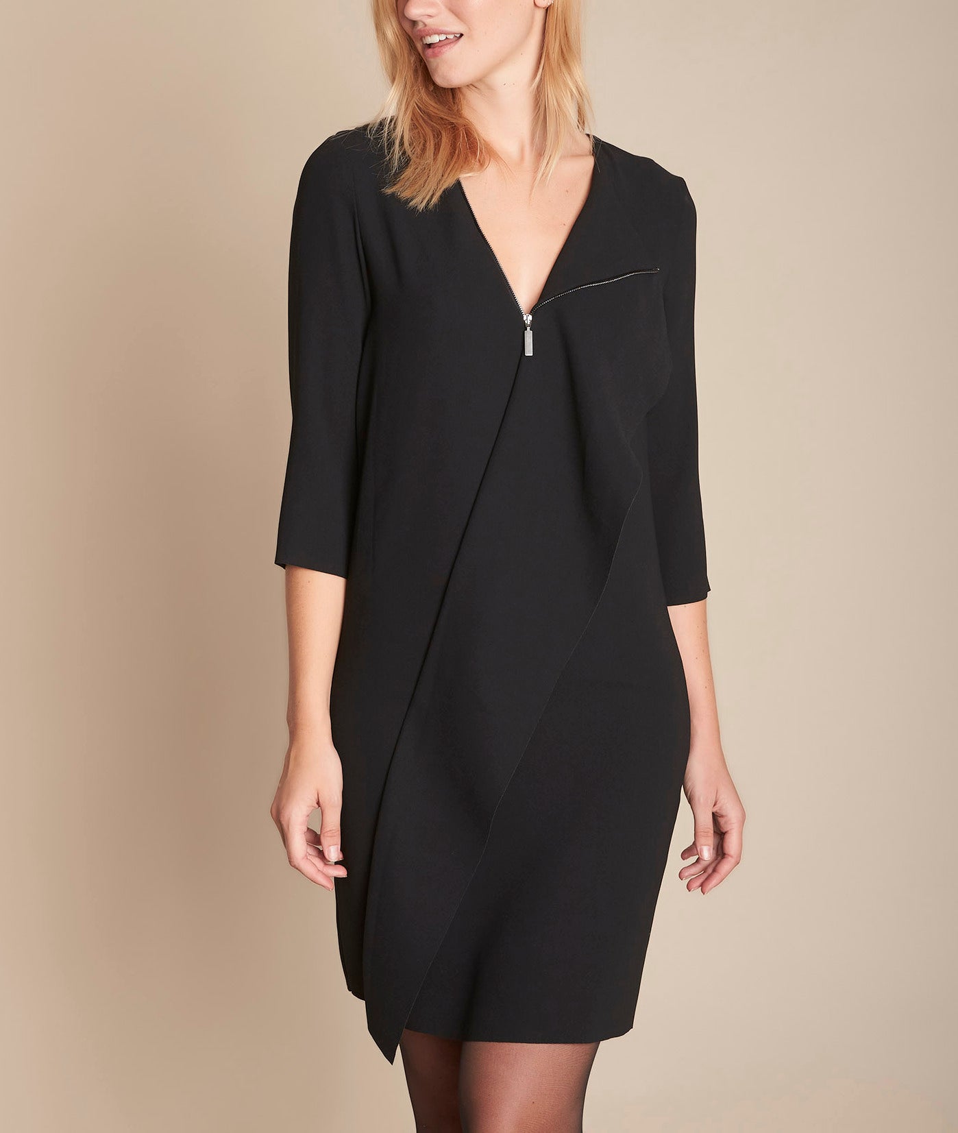 Robe noire à zip Irene Faume - seconde main