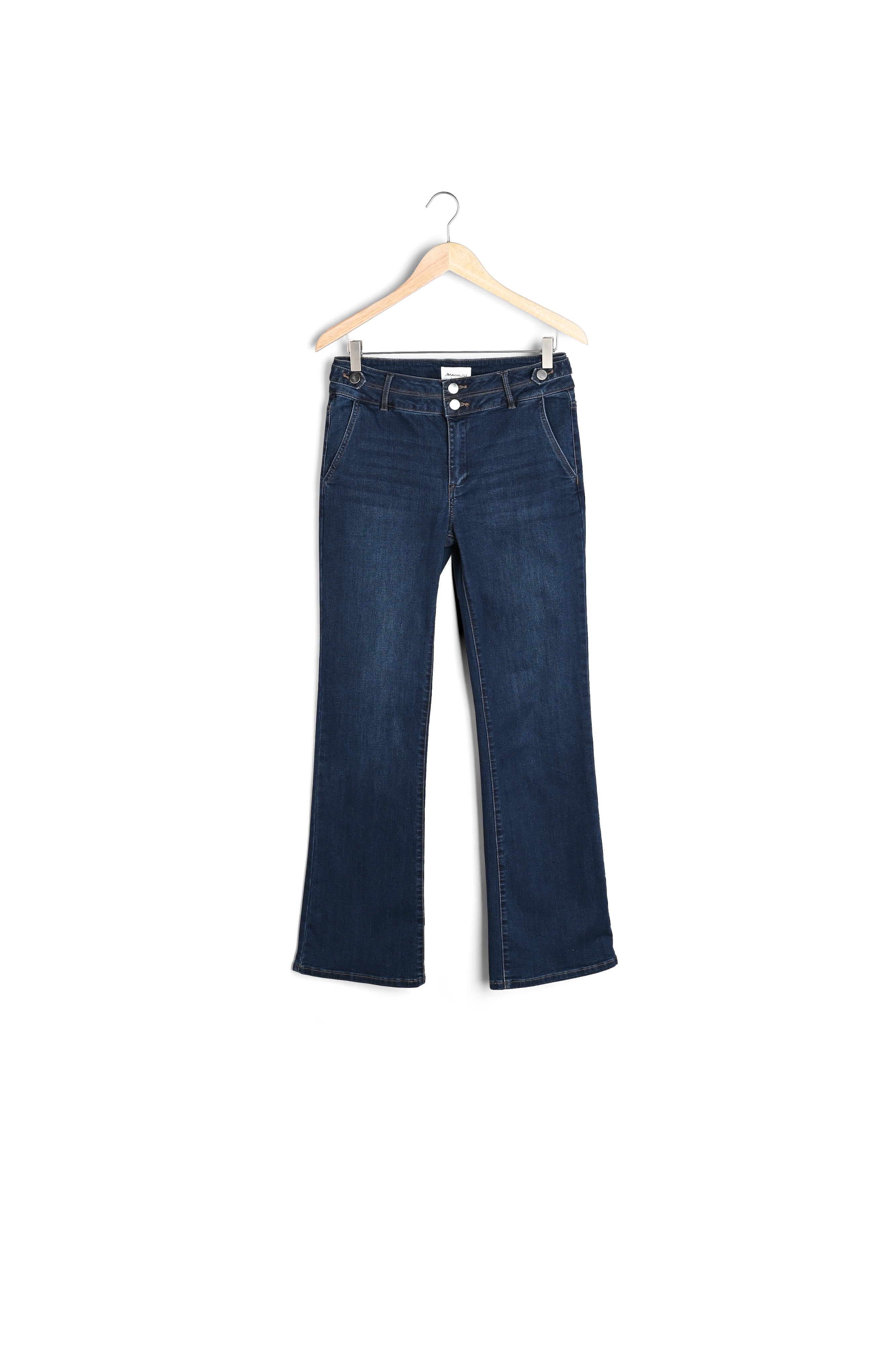 Jean flare en denim brut Pauline Faume - seconde main