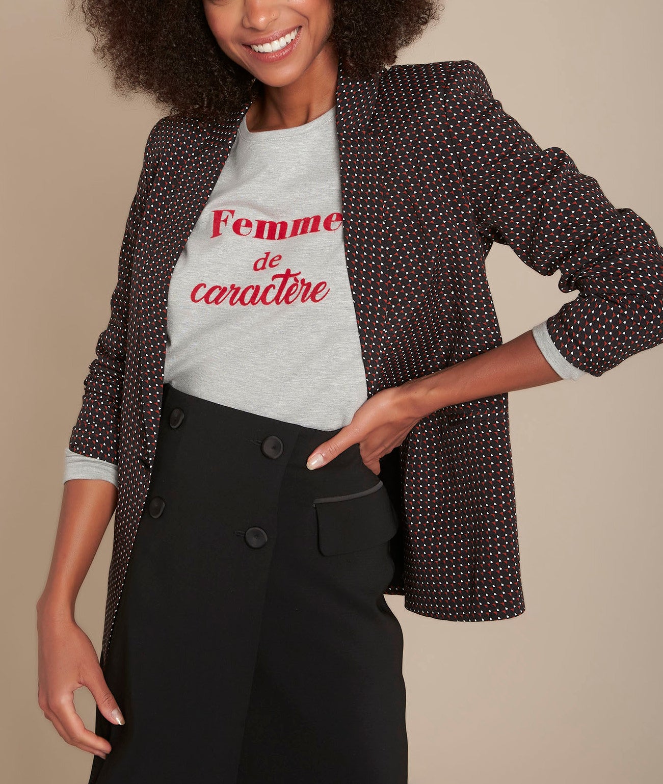 Veste imprimé cravate Barley Faume - seconde main