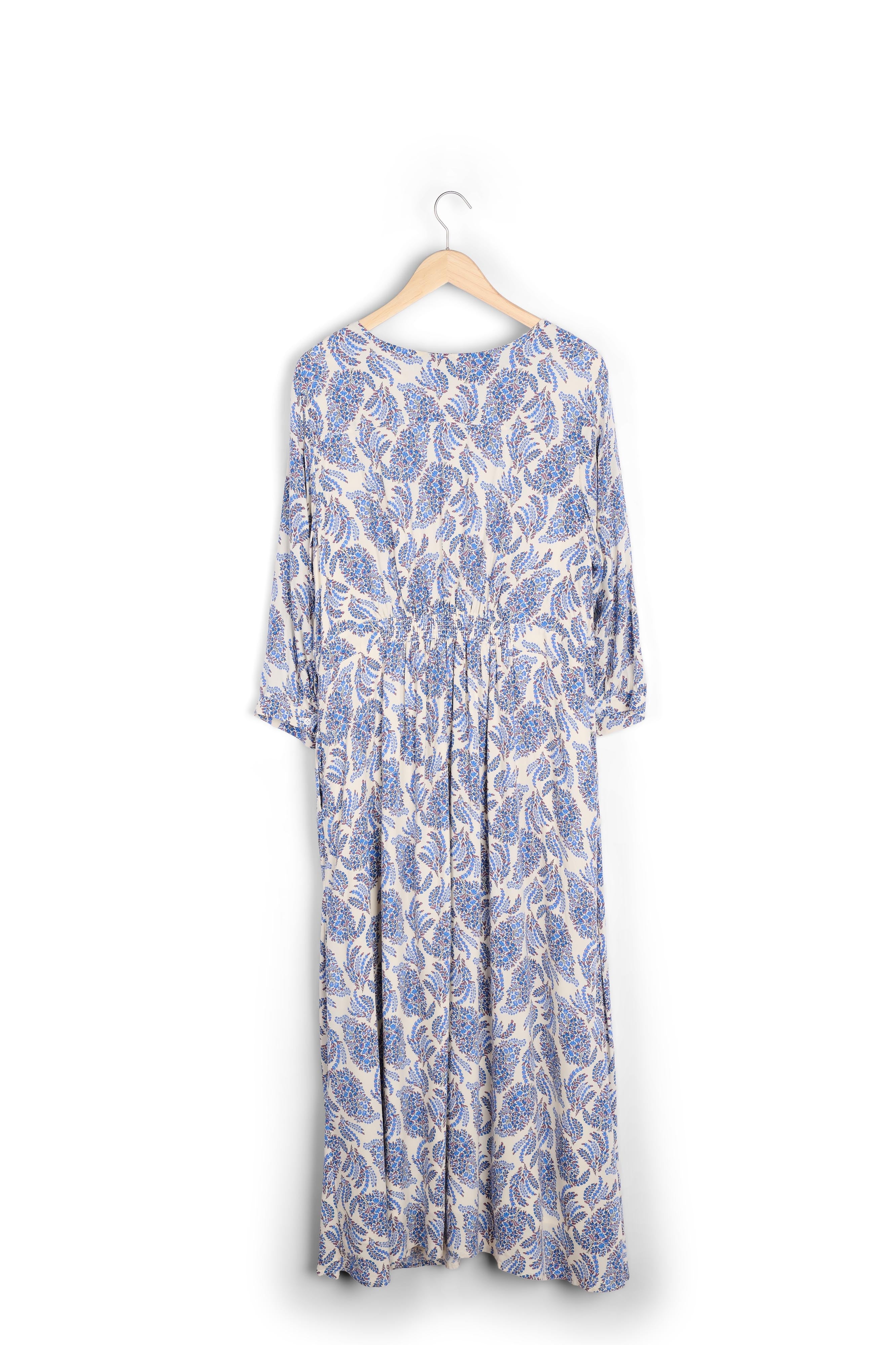 Robe longue mysotis imprimée Louvina Faume - seconde main