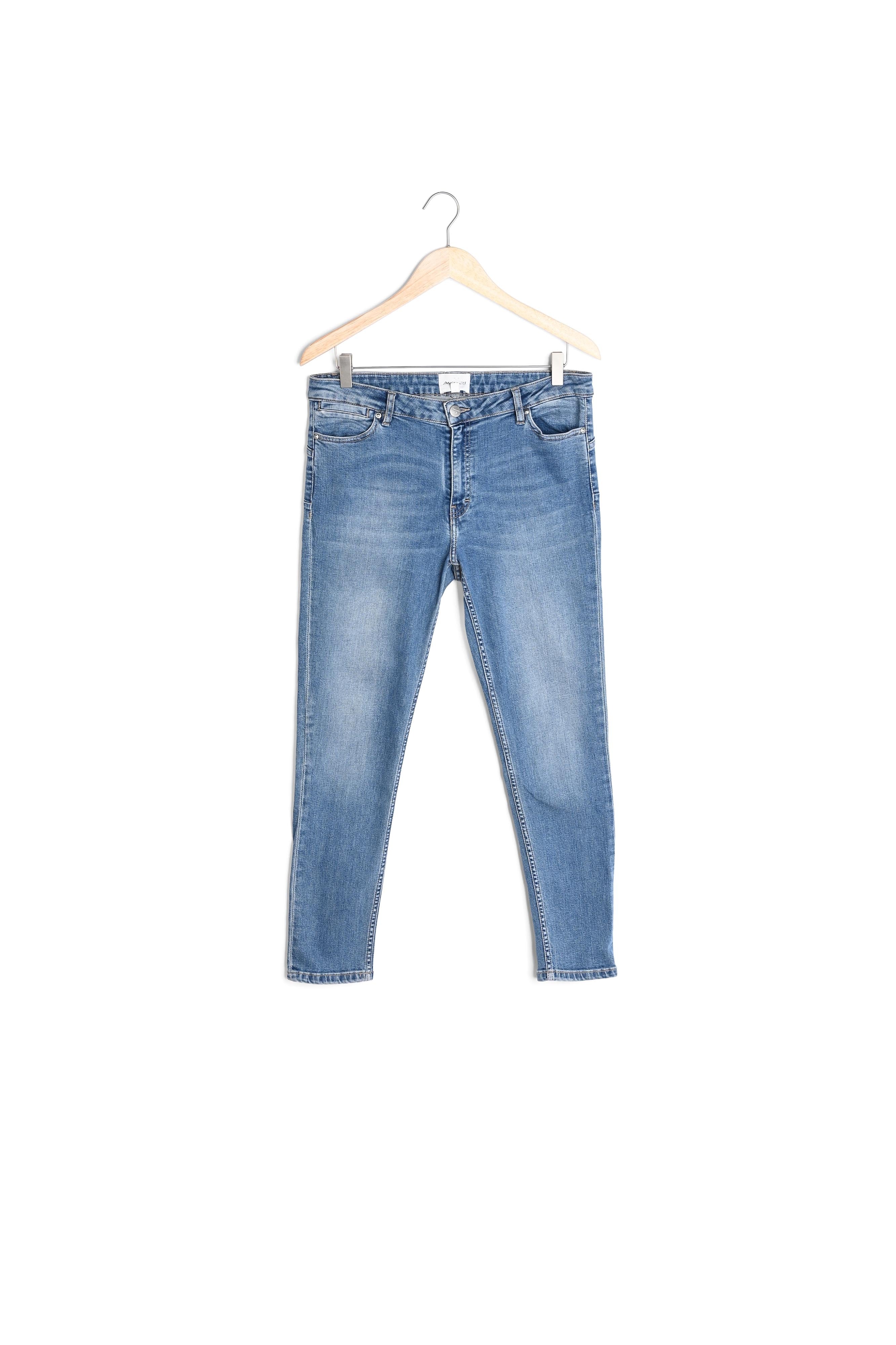 L'Audacieux skinny : jean stone used Sally Faume - seconde main