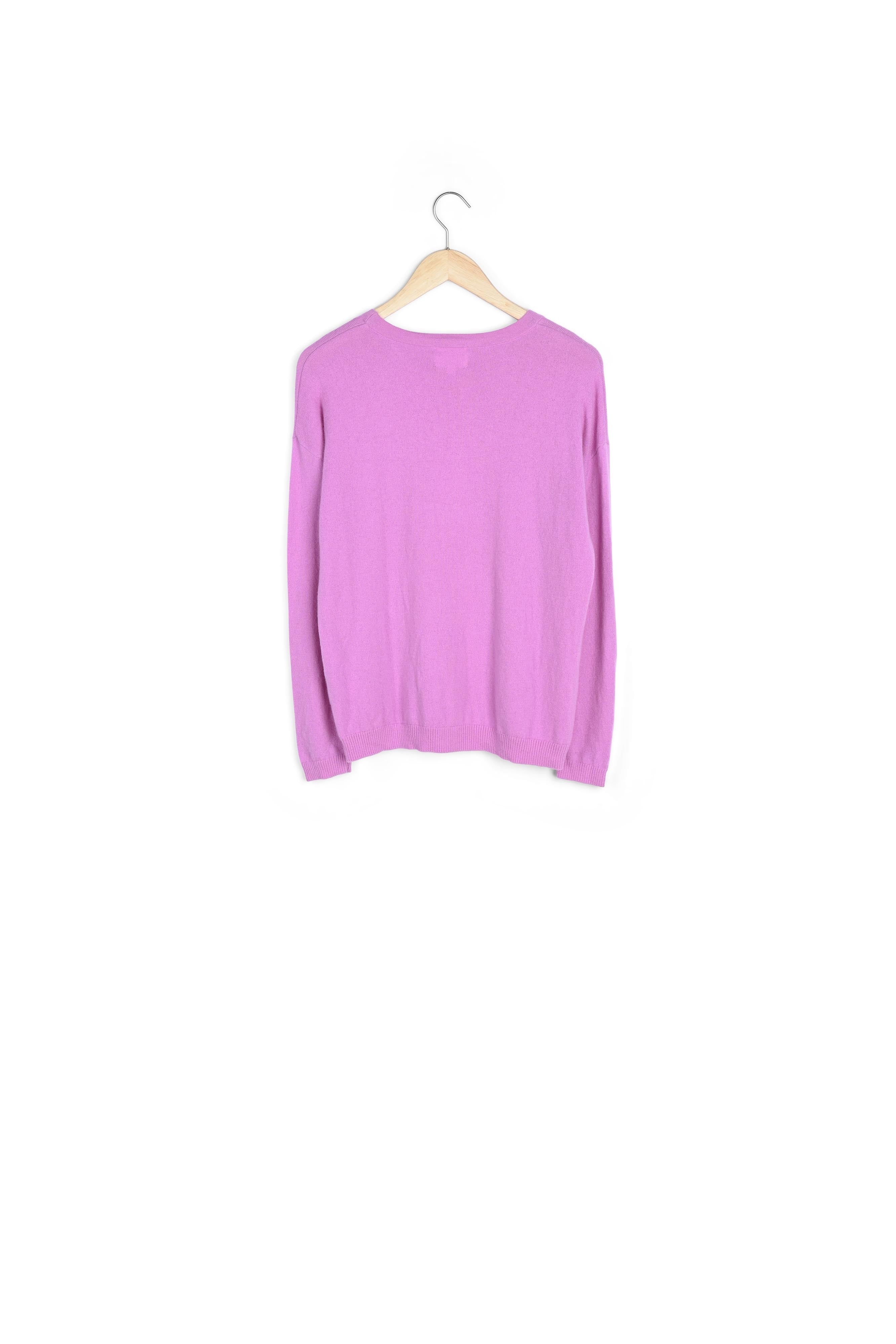 Pull en cachemire recyclé fuschia Timeo Faume - seconde main