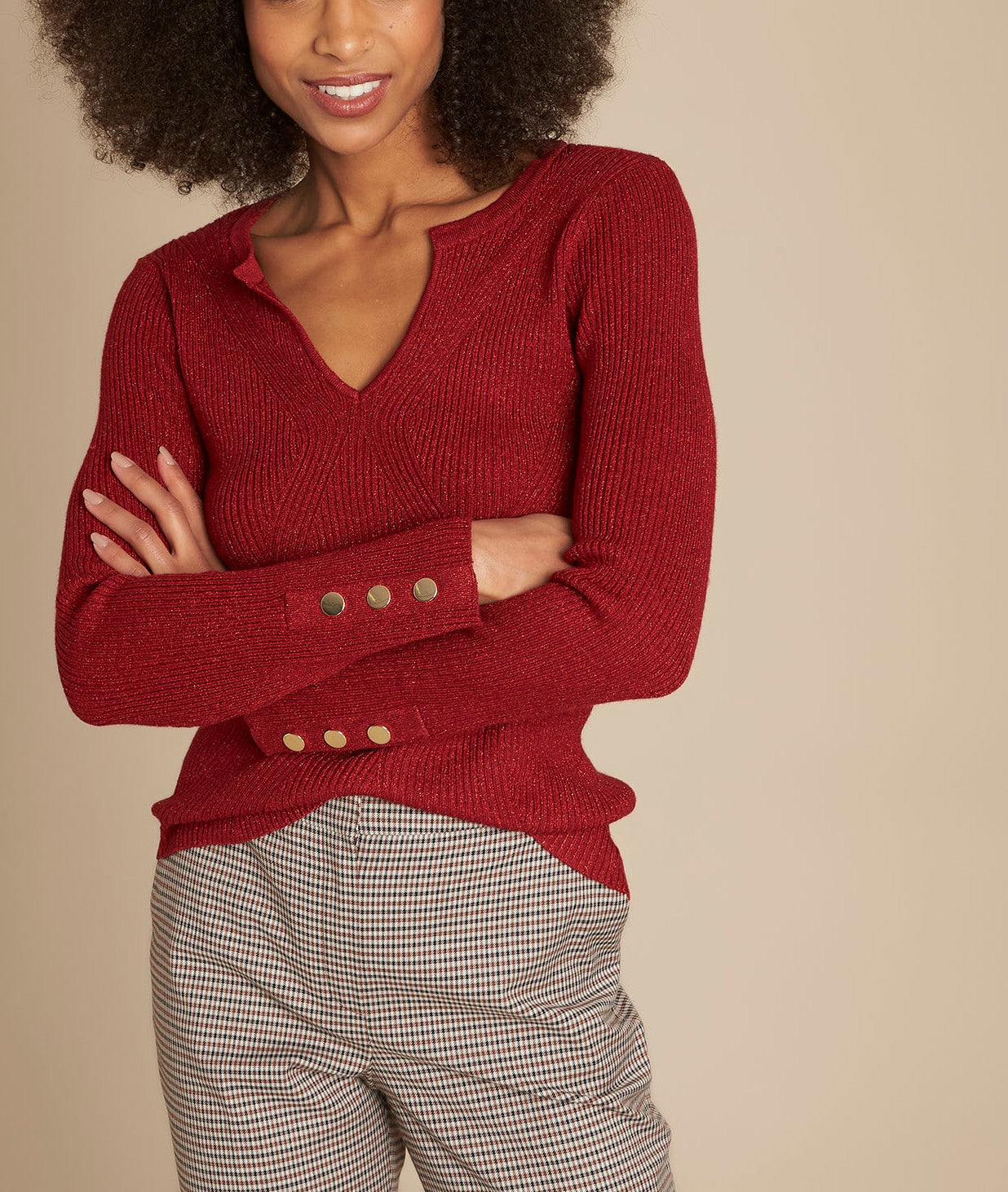 Pull côtelé en lurex Fanatique Faume - seconde main