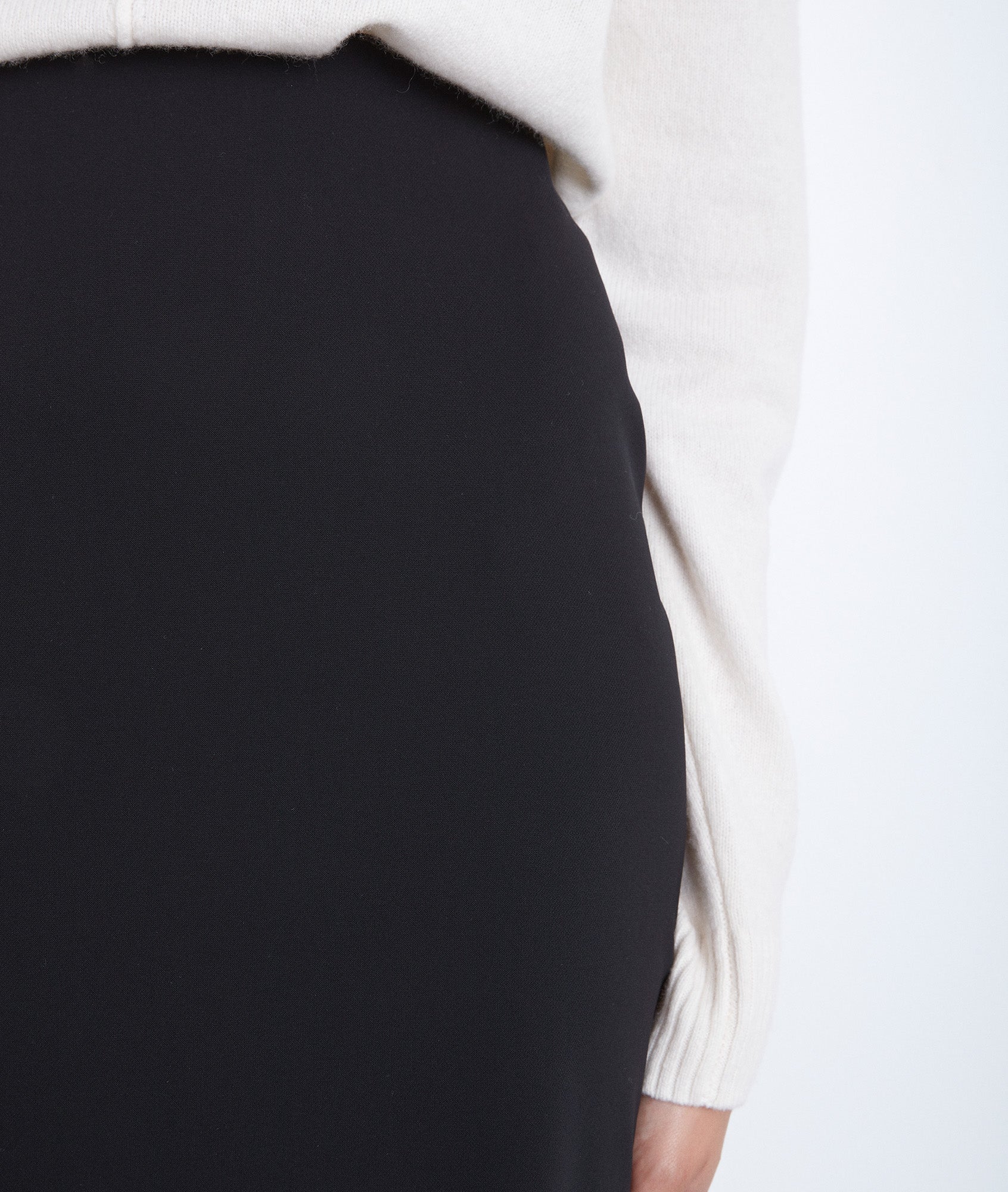 Jupe trapèze noire Bossa Faume - seconde main