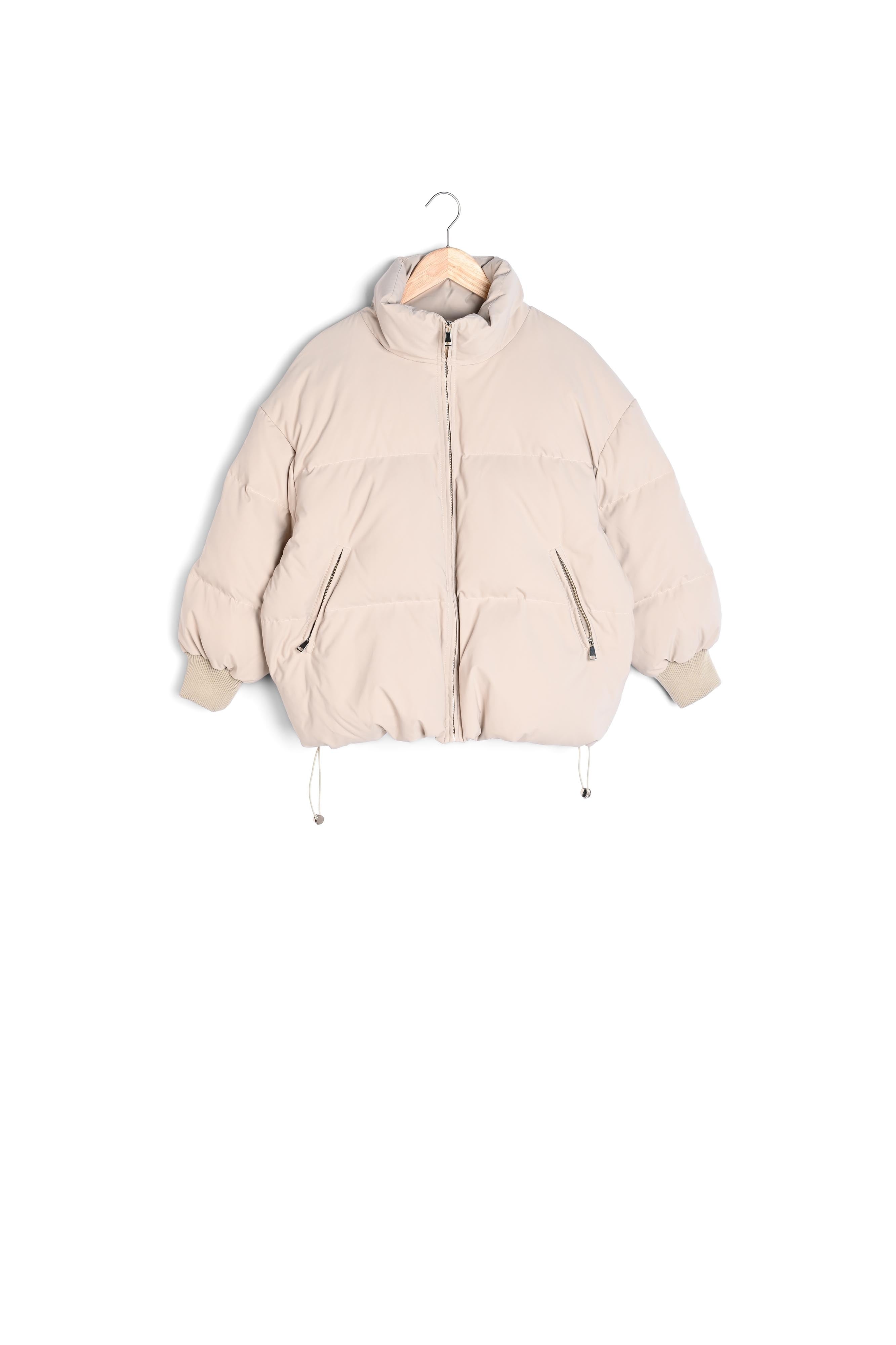 Doudoune courte et épaisse crème Olga Faume - seconde main