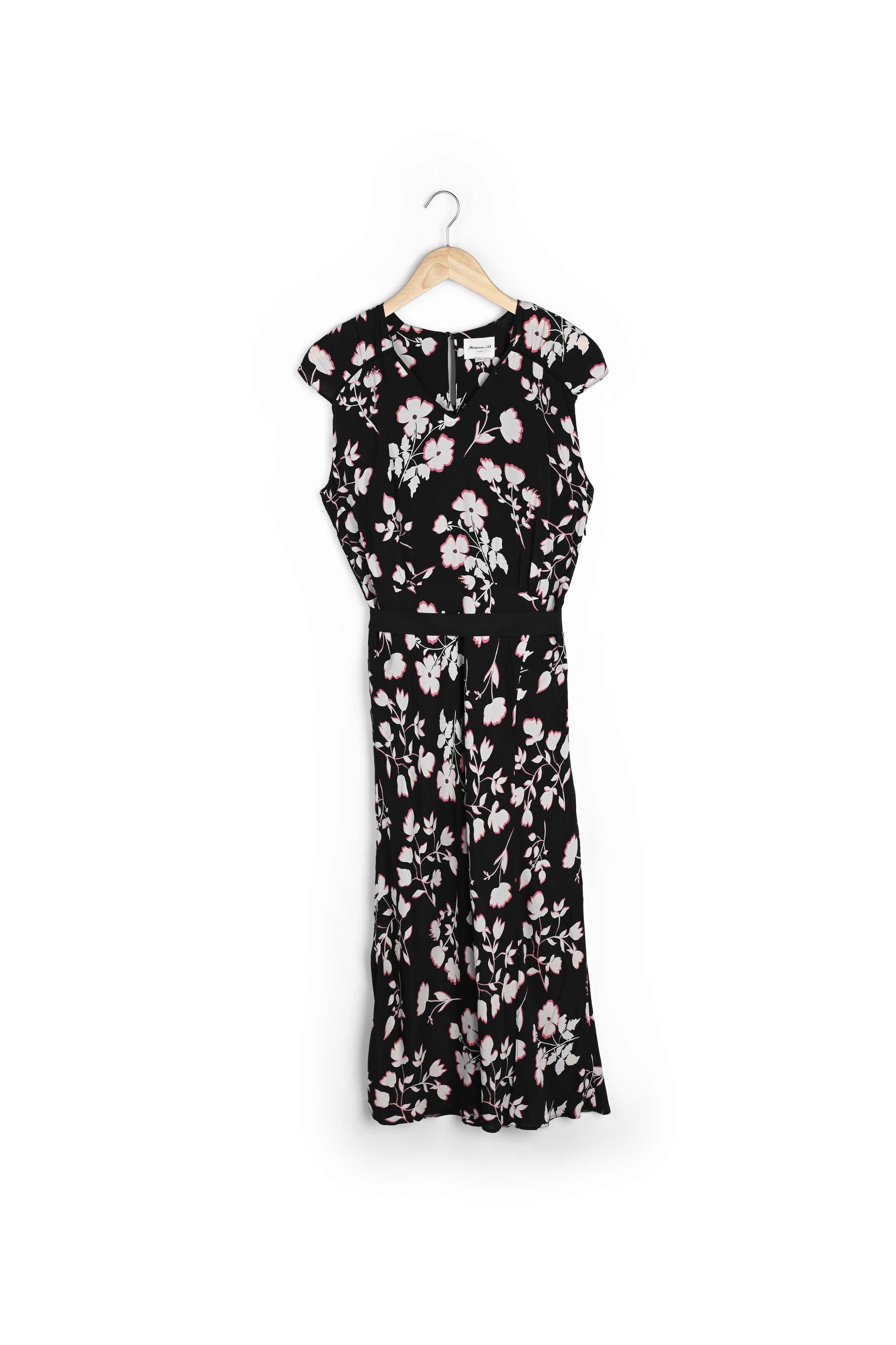 Robe noire imprimé fleuri Romance Faume - seconde main