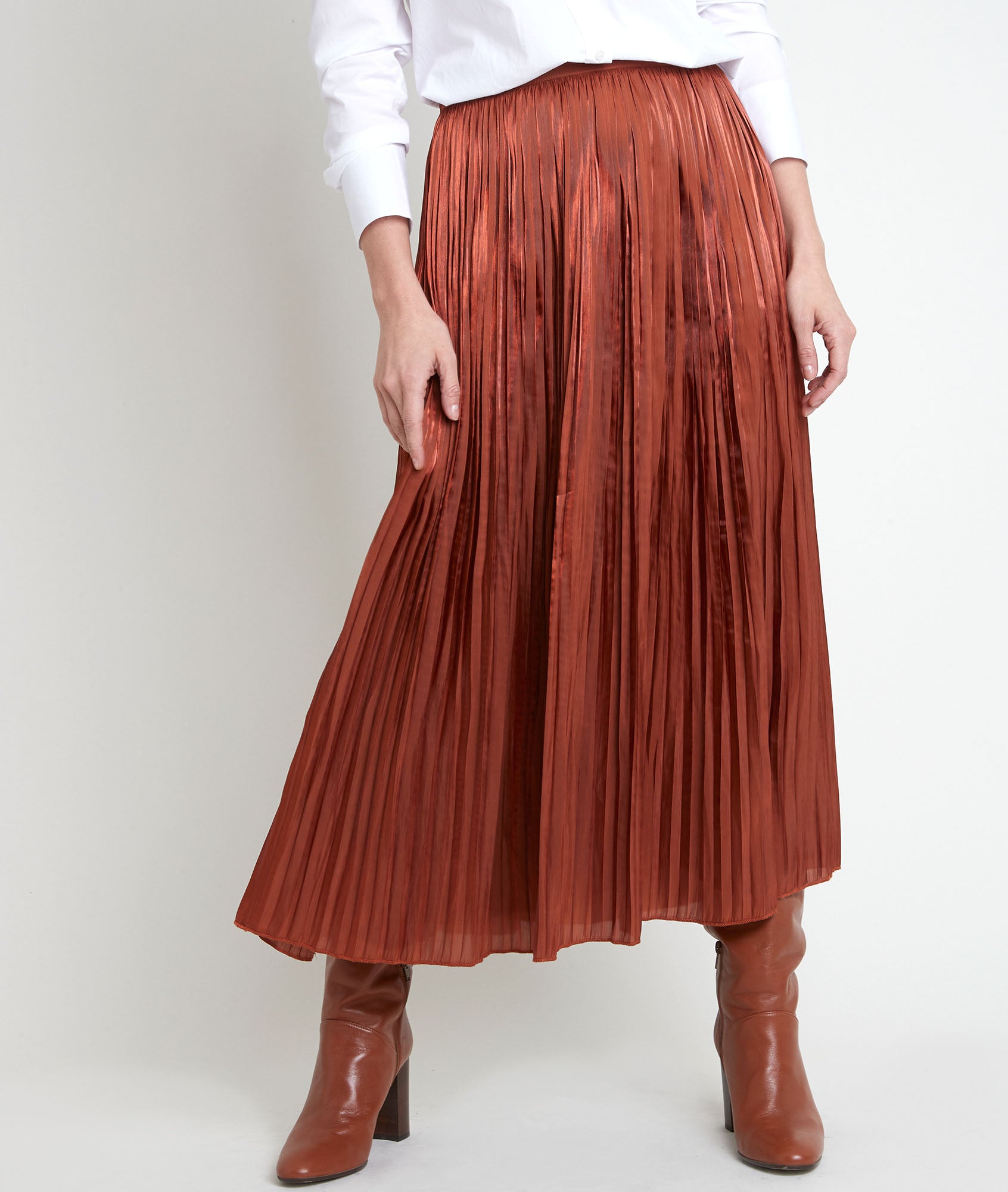 Jupe plissée Greta Faume - seconde main