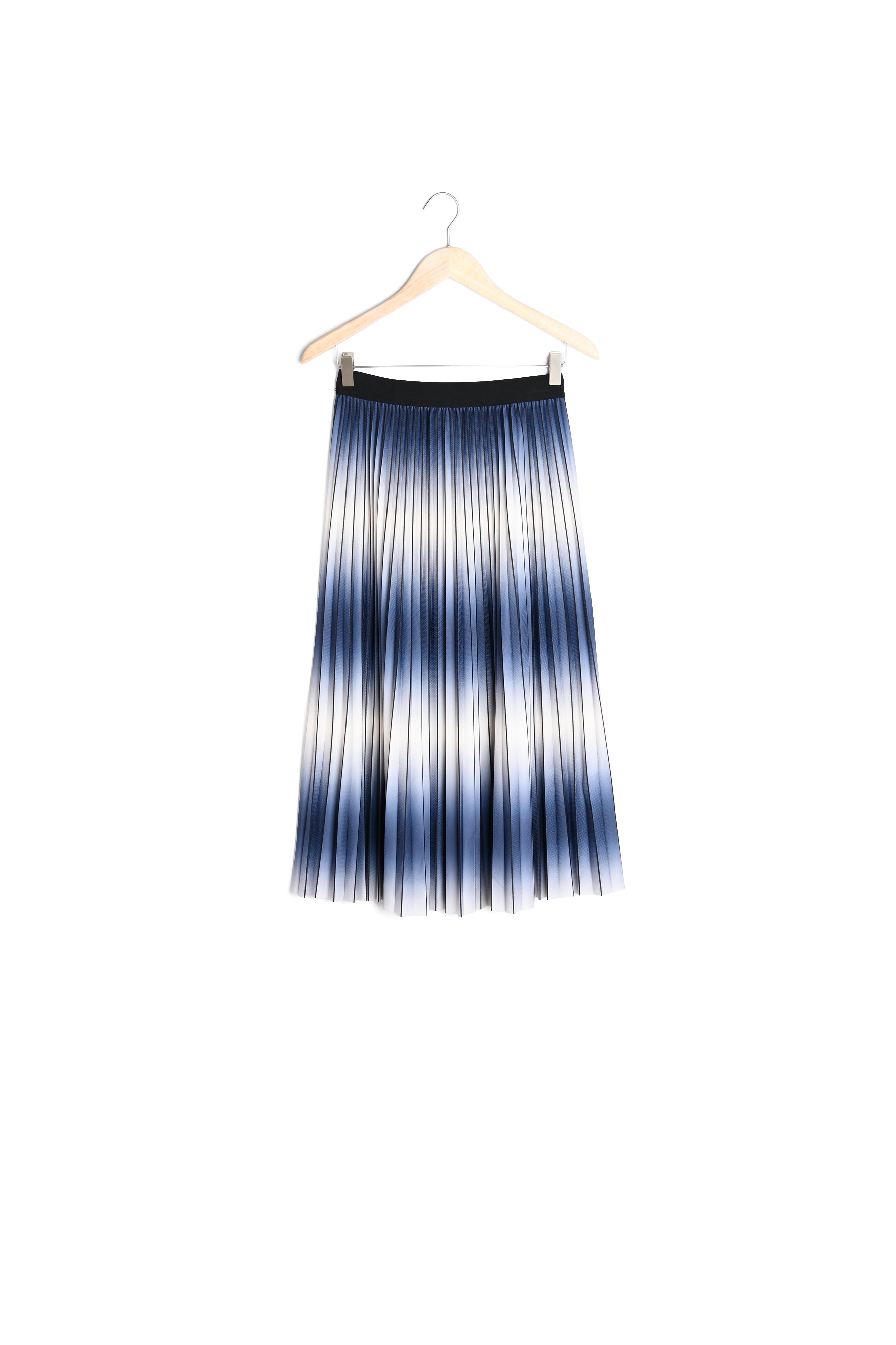 Jupe longue plissée tie and dye marine Dora Faume - seconde main