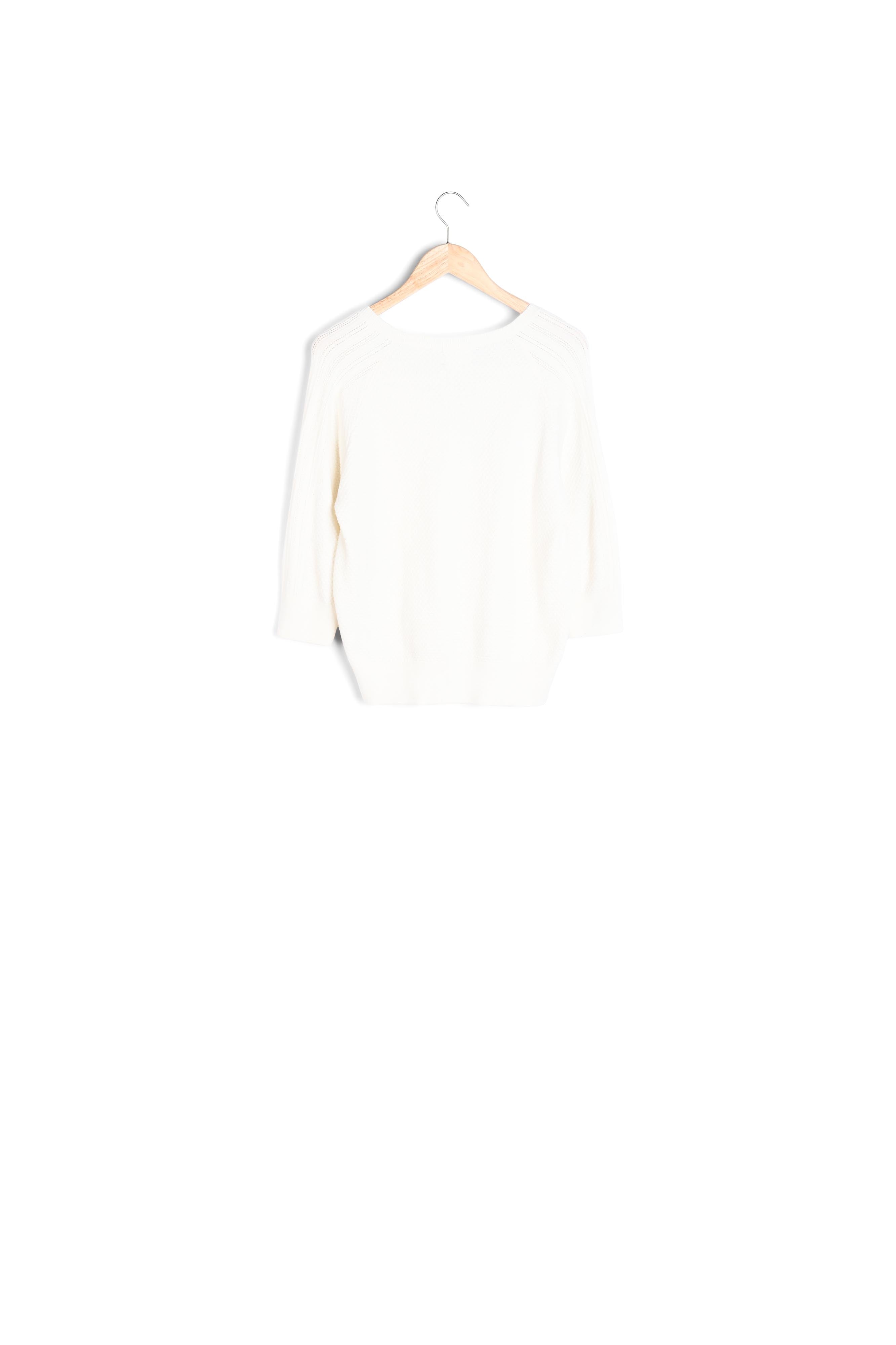 Pull en maille texturée écrue Pacifique Faume - seconde main