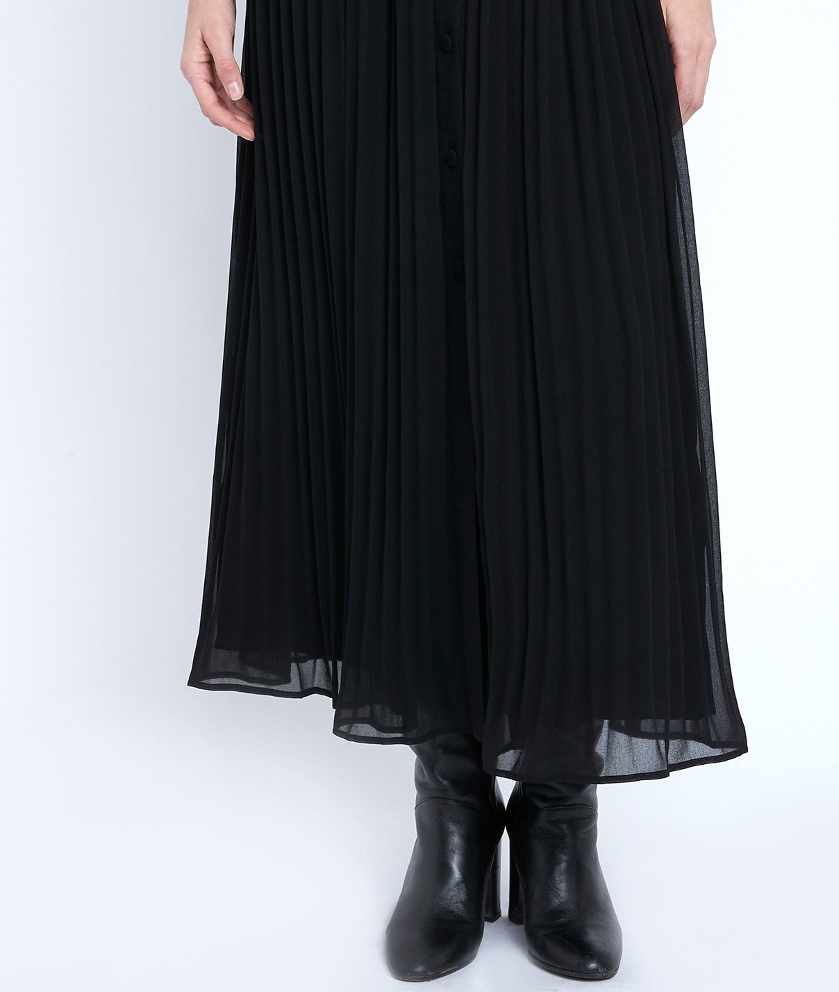 Jupe plissée noire Eva Faume - seconde main