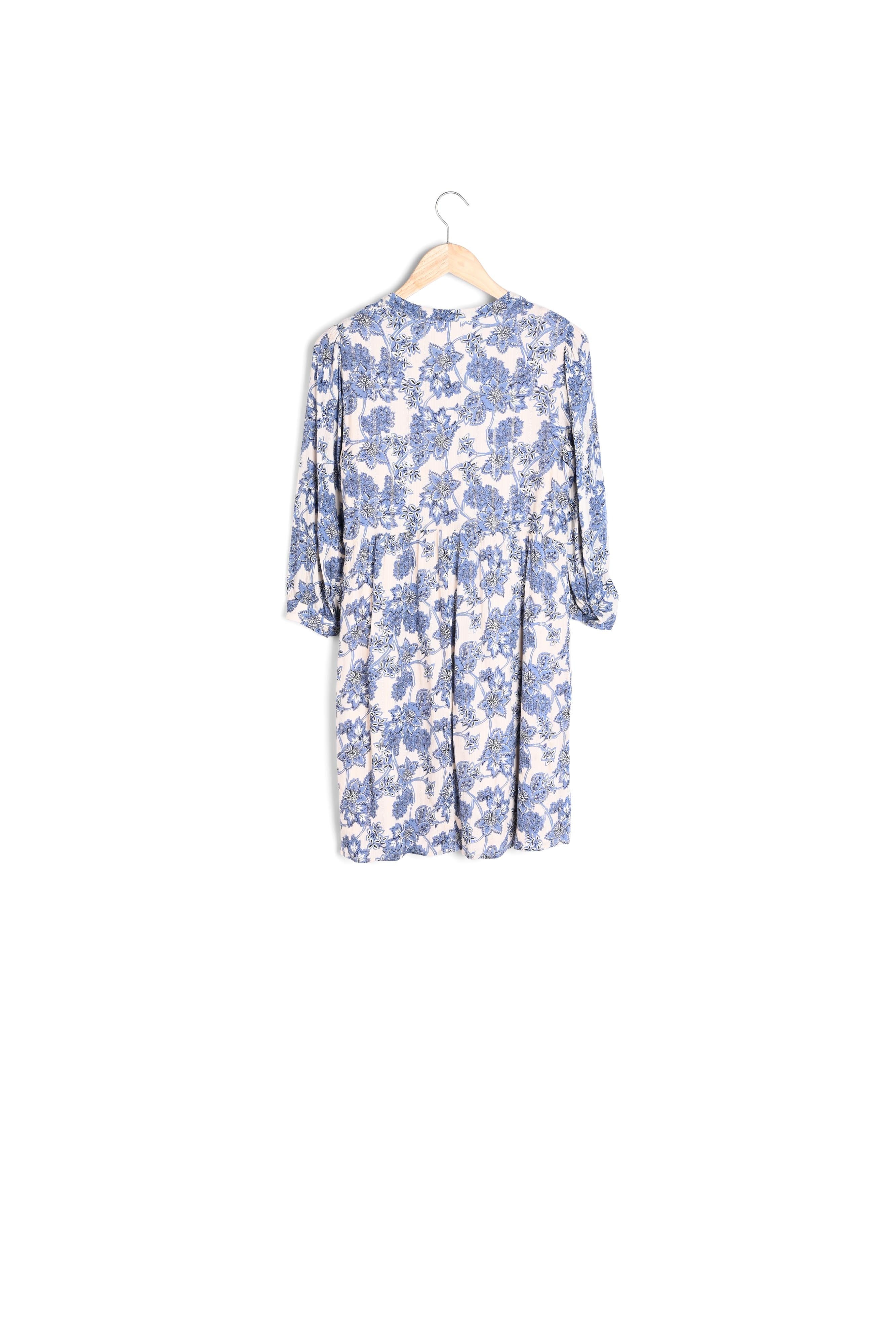 Robe courte imprimée bleu ciel Calypso Faume - seconde main