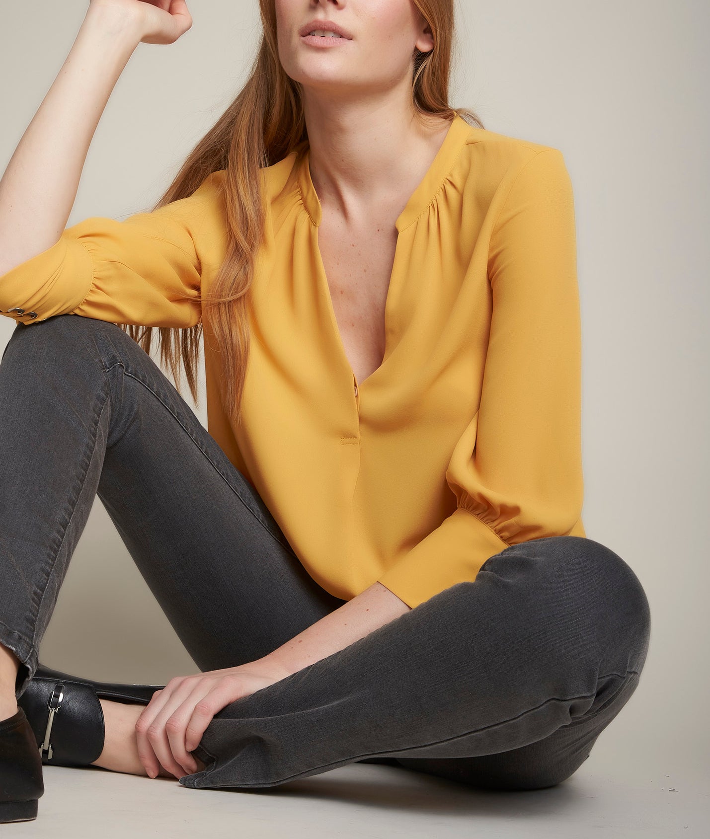 Jean slim mid grey Amalia Faume - seconde main