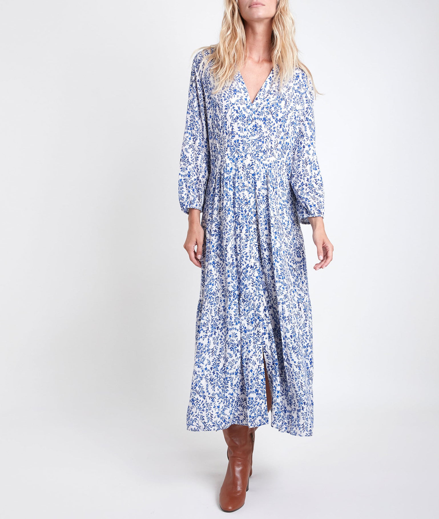 Robe longue imprimée Carola Faume - seconde main