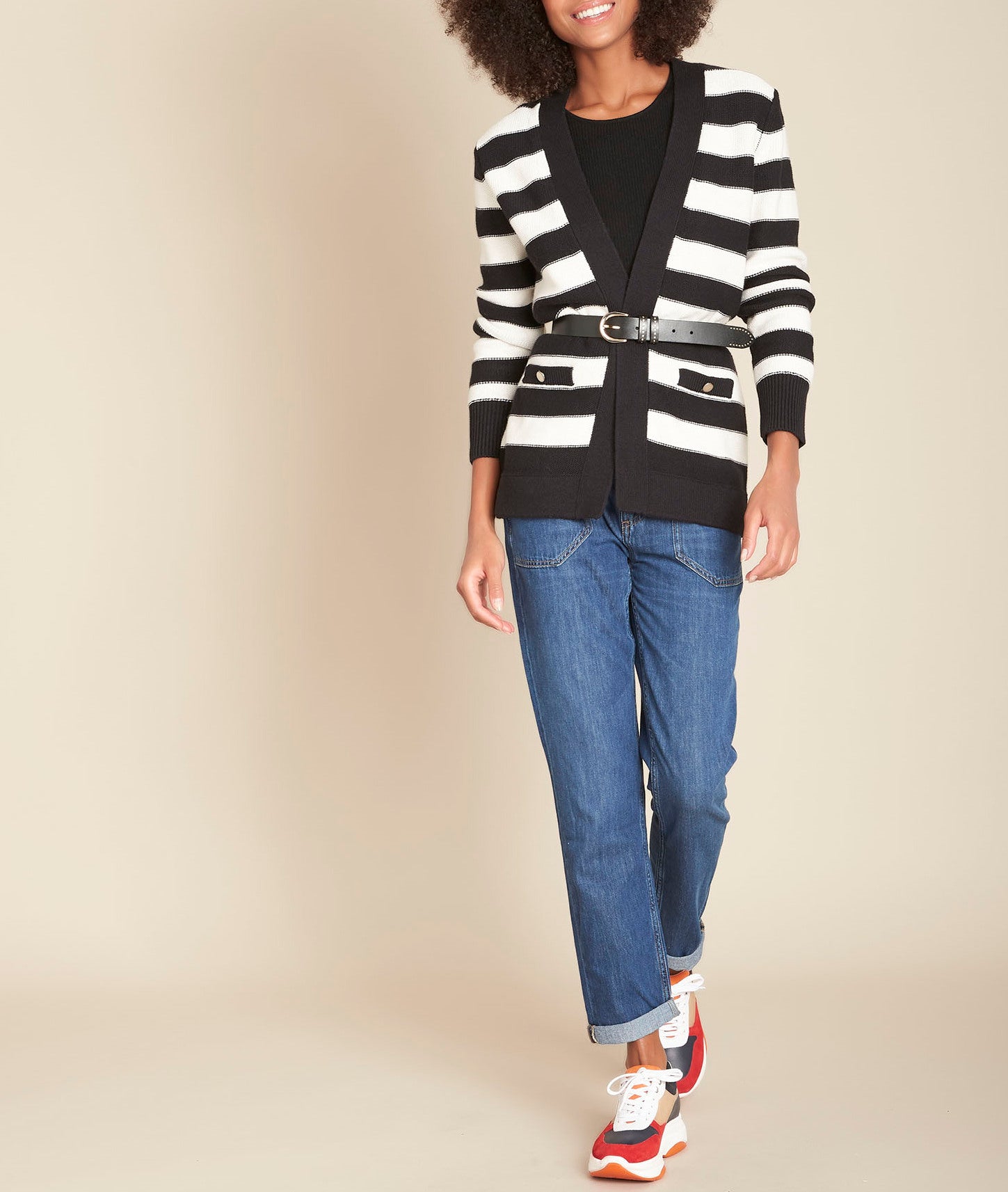 Gilet cardigan rayures Fakir Faume - seconde main