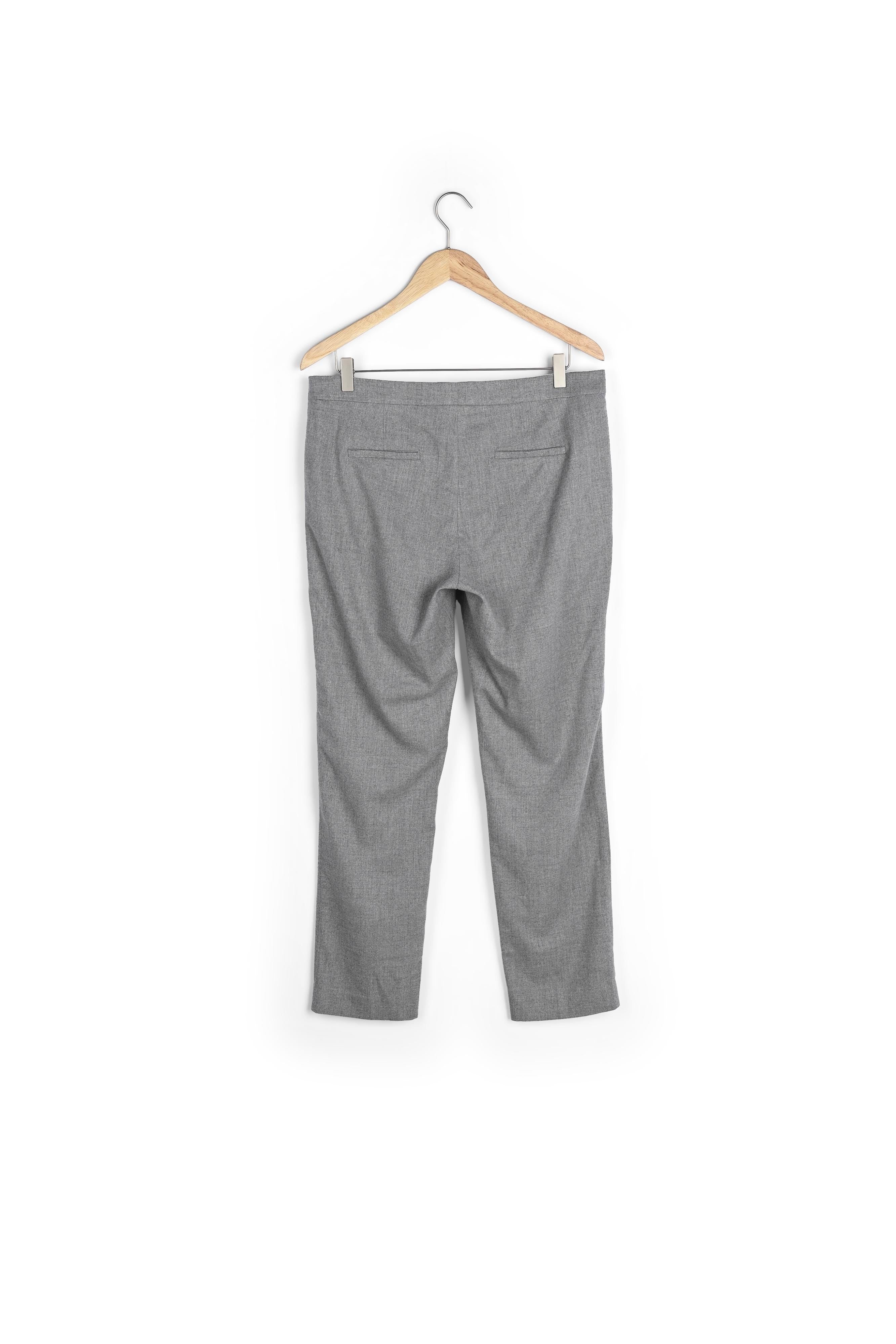 Pantalon de tailleur cigarette gris Dahlia Faume - seconde main