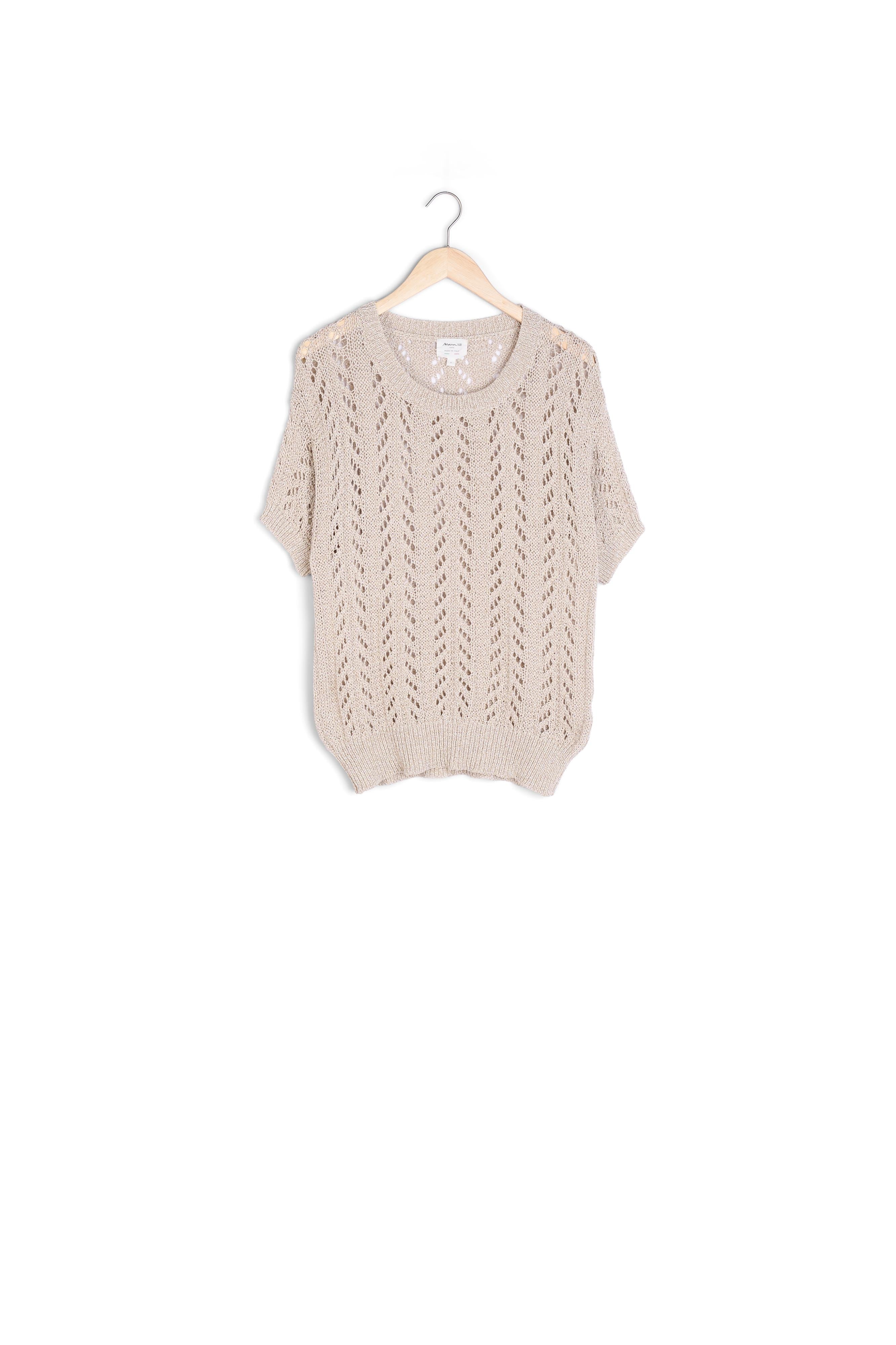 Pull ajouré doré Aimy Faume - seconde main