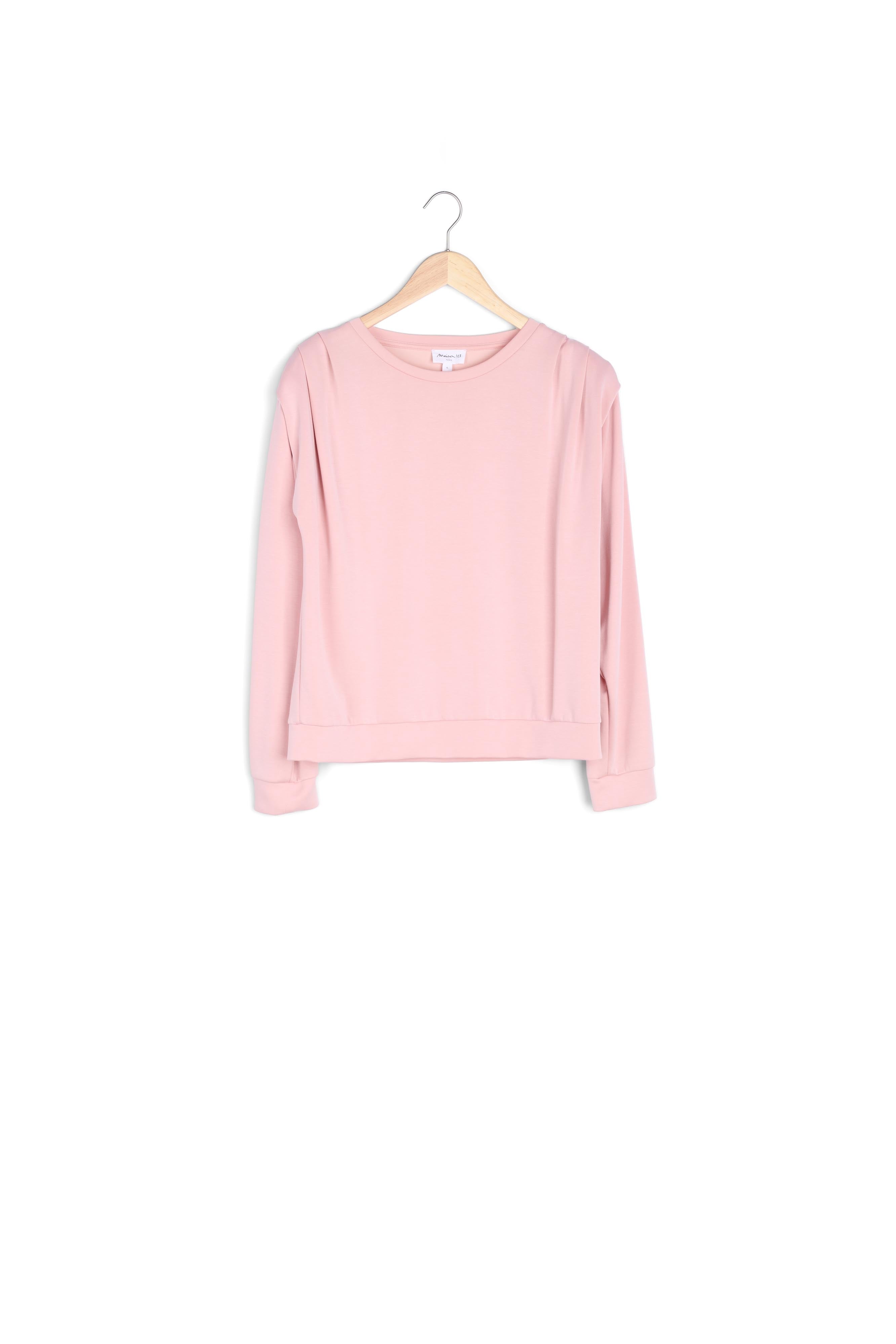 Sweat rose à épaulettes Ice Faume - seconde main