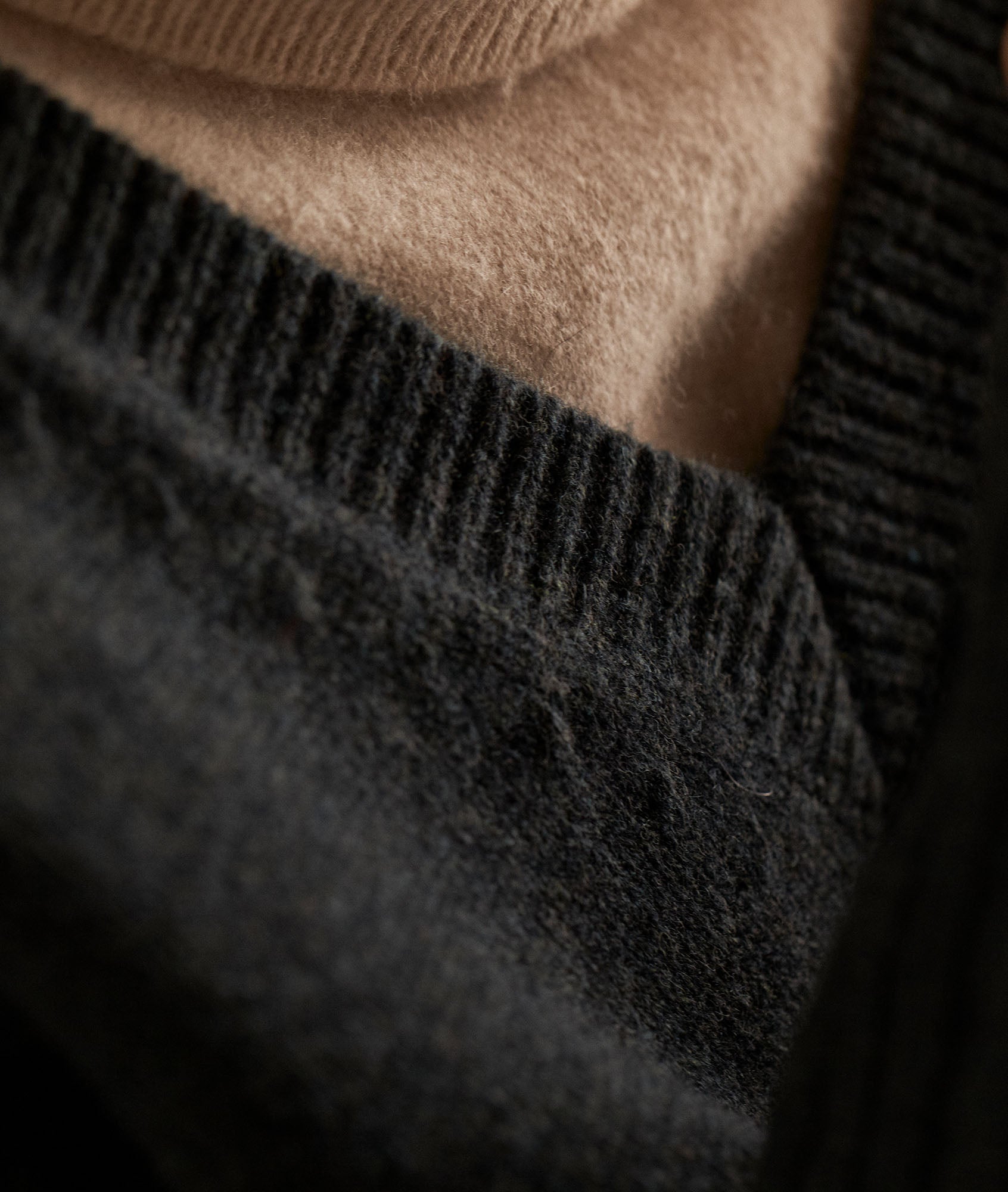 Pull en laine responsable et yack vert Bruce Faume - seconde main