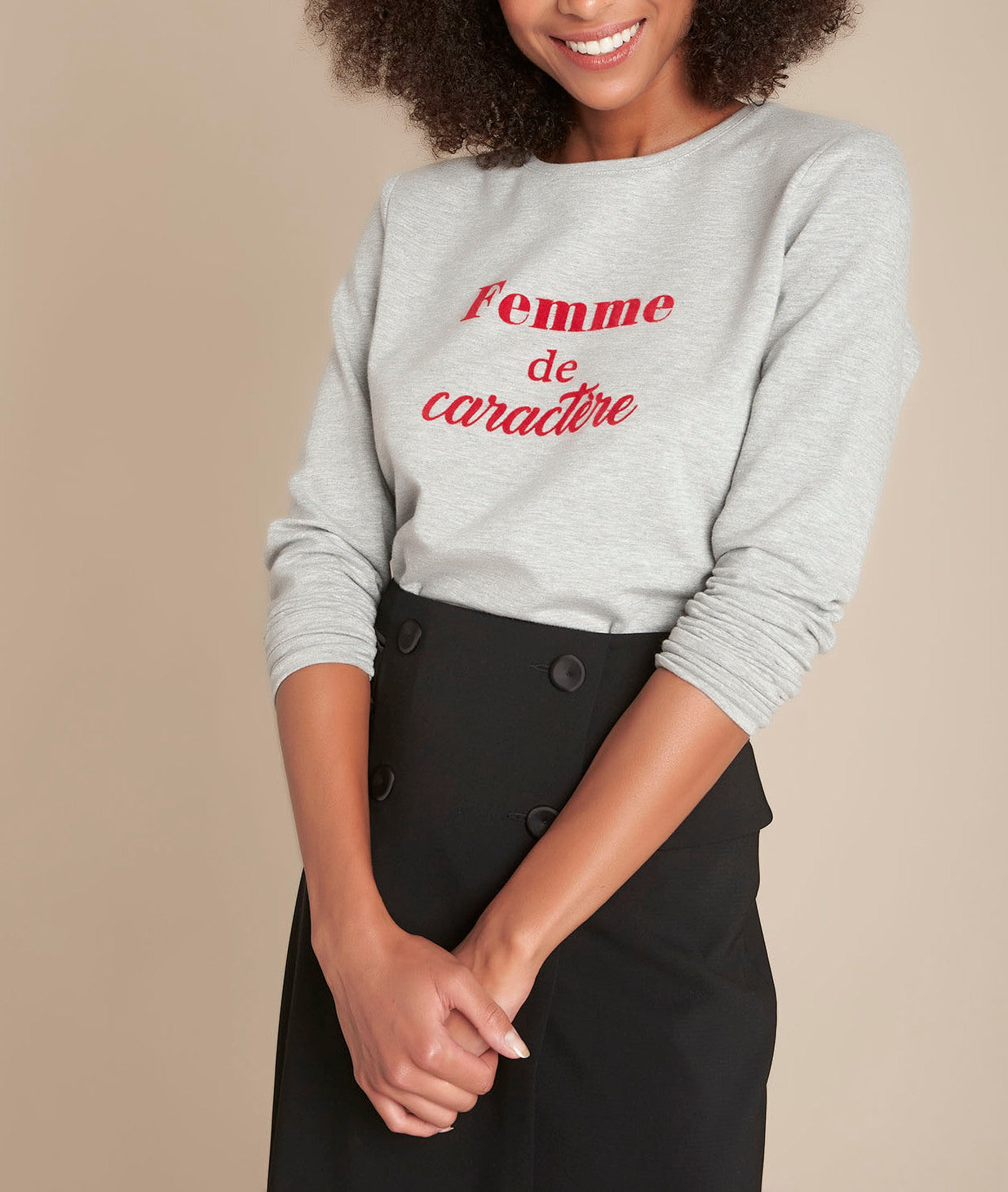 Sweat à message Chippie Faume - seconde main