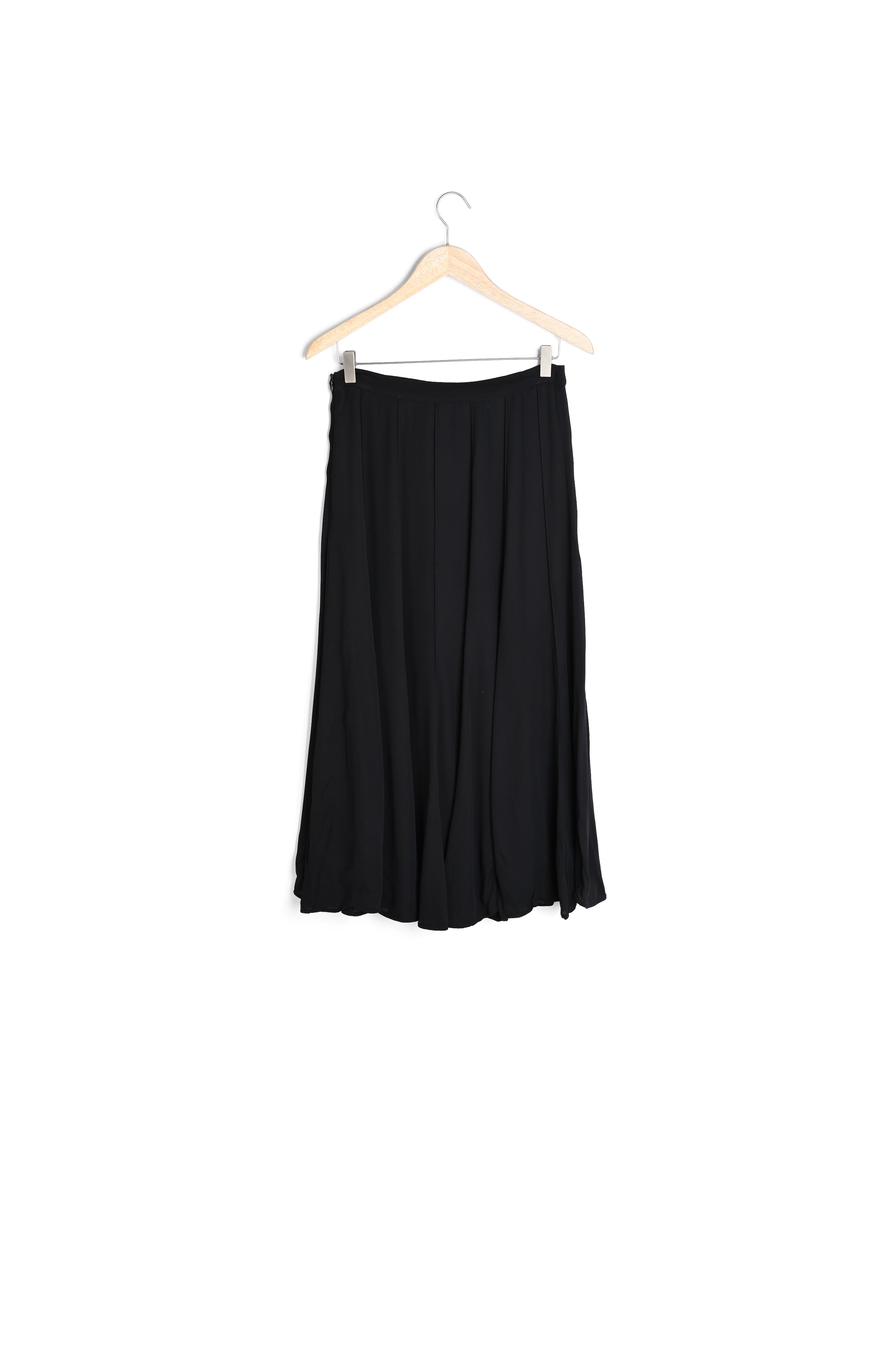 Jupe midi corolle noir Fidji Faume - seconde main