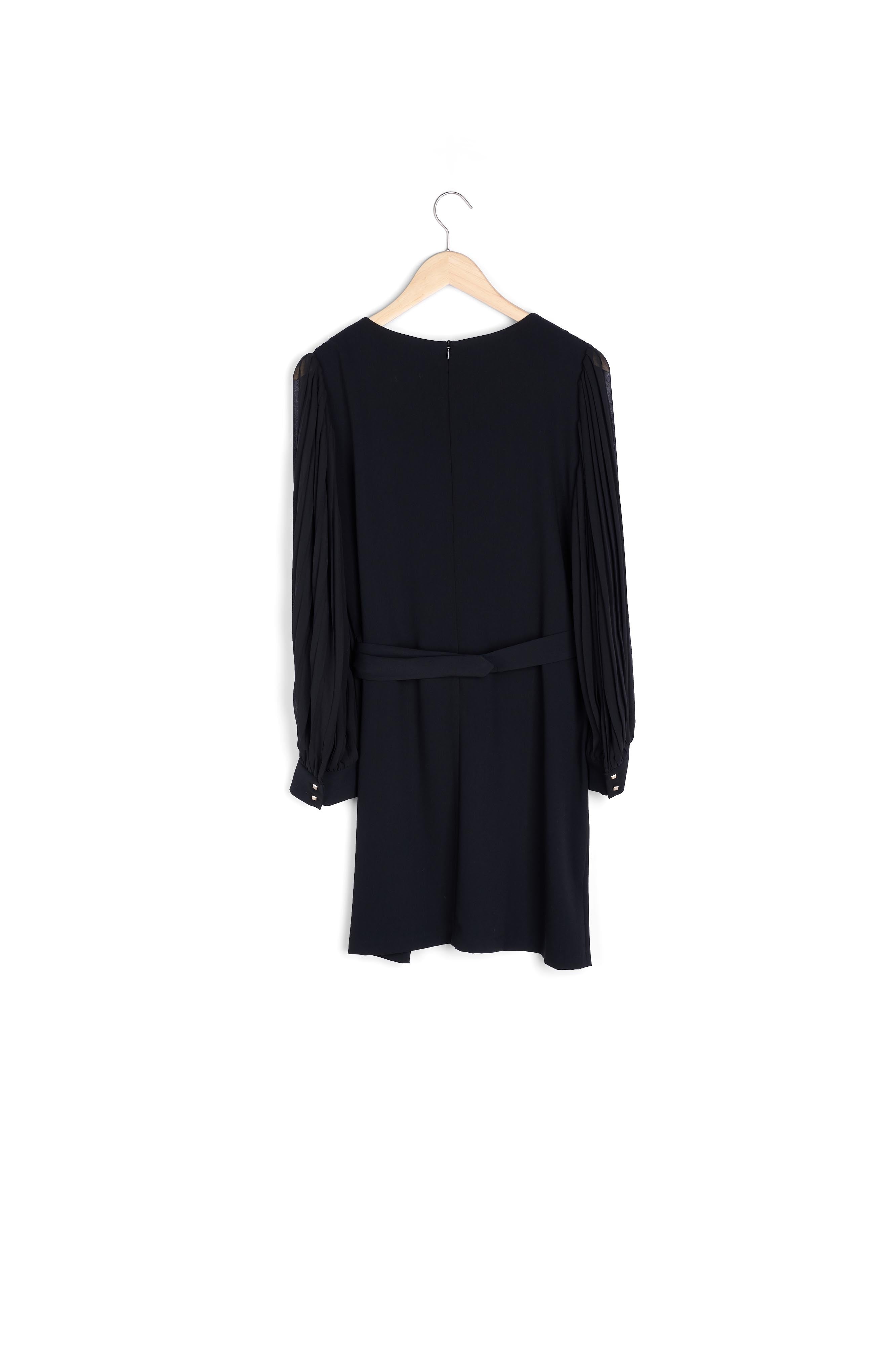Robe noire ceinturée Roxane Faume - seconde main