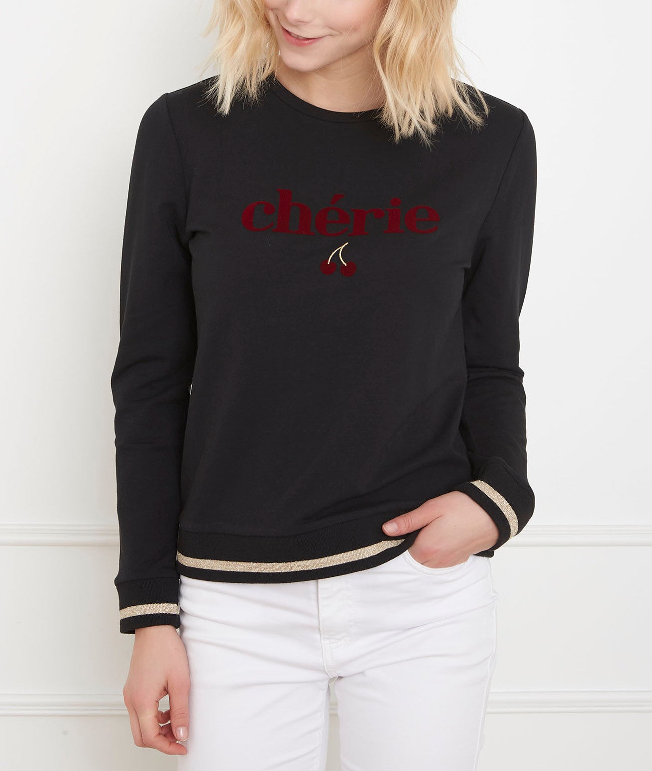 Sweat noir chérie Perry Faume - seconde main