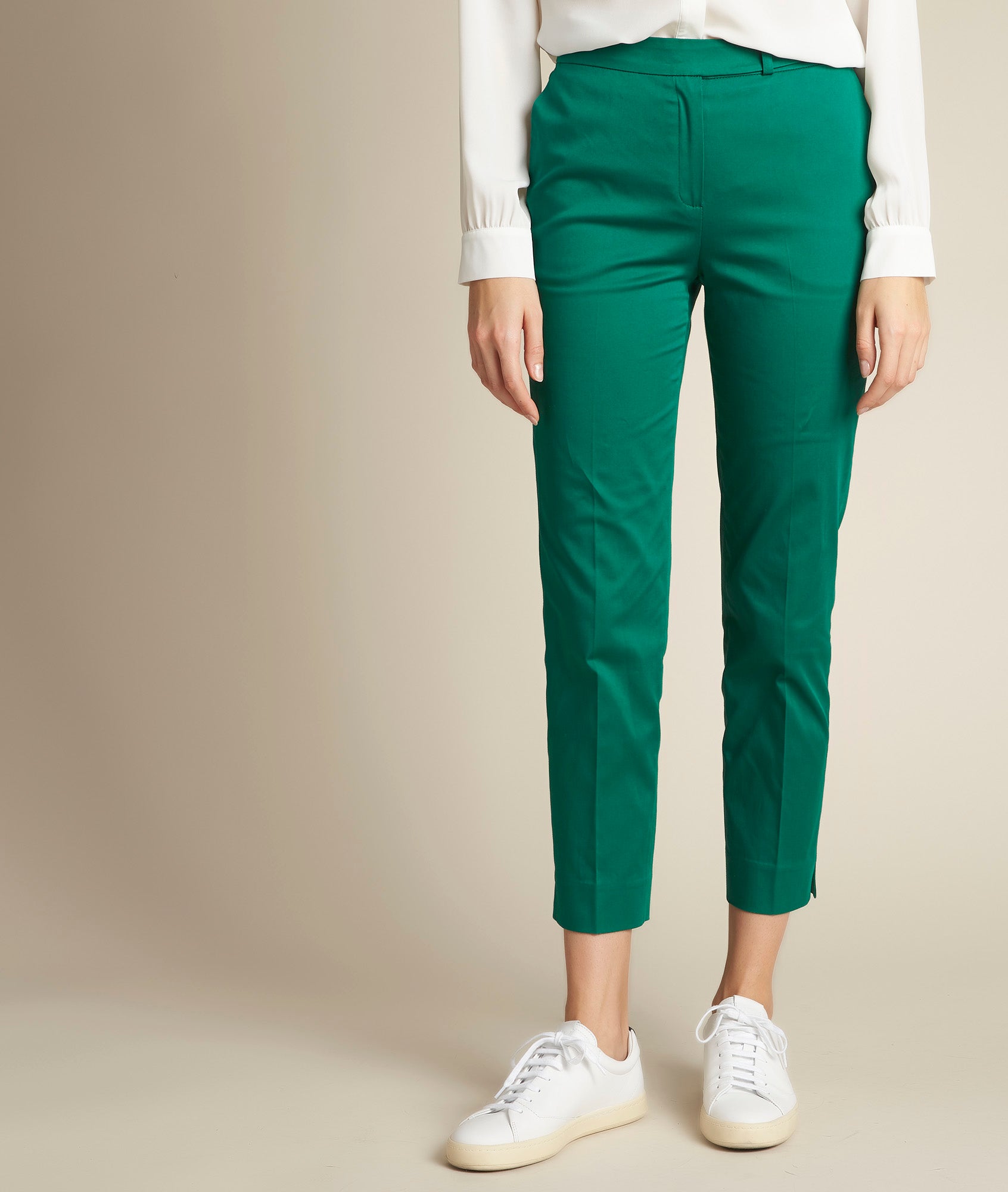 Pantalon cigarette émeraude Rubis Faume - seconde main