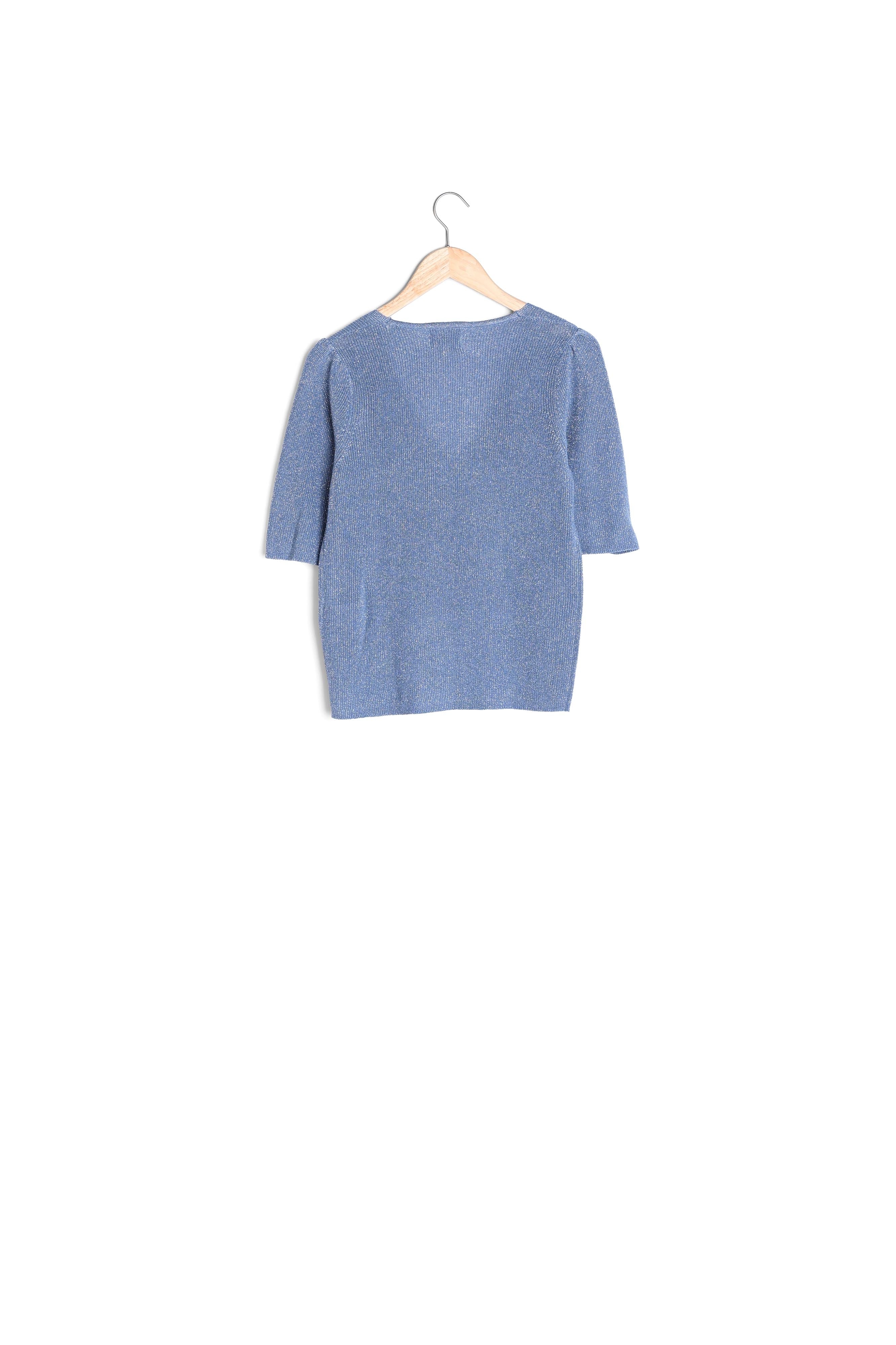 Pull pailleté bleu clair Petro Faume - seconde main