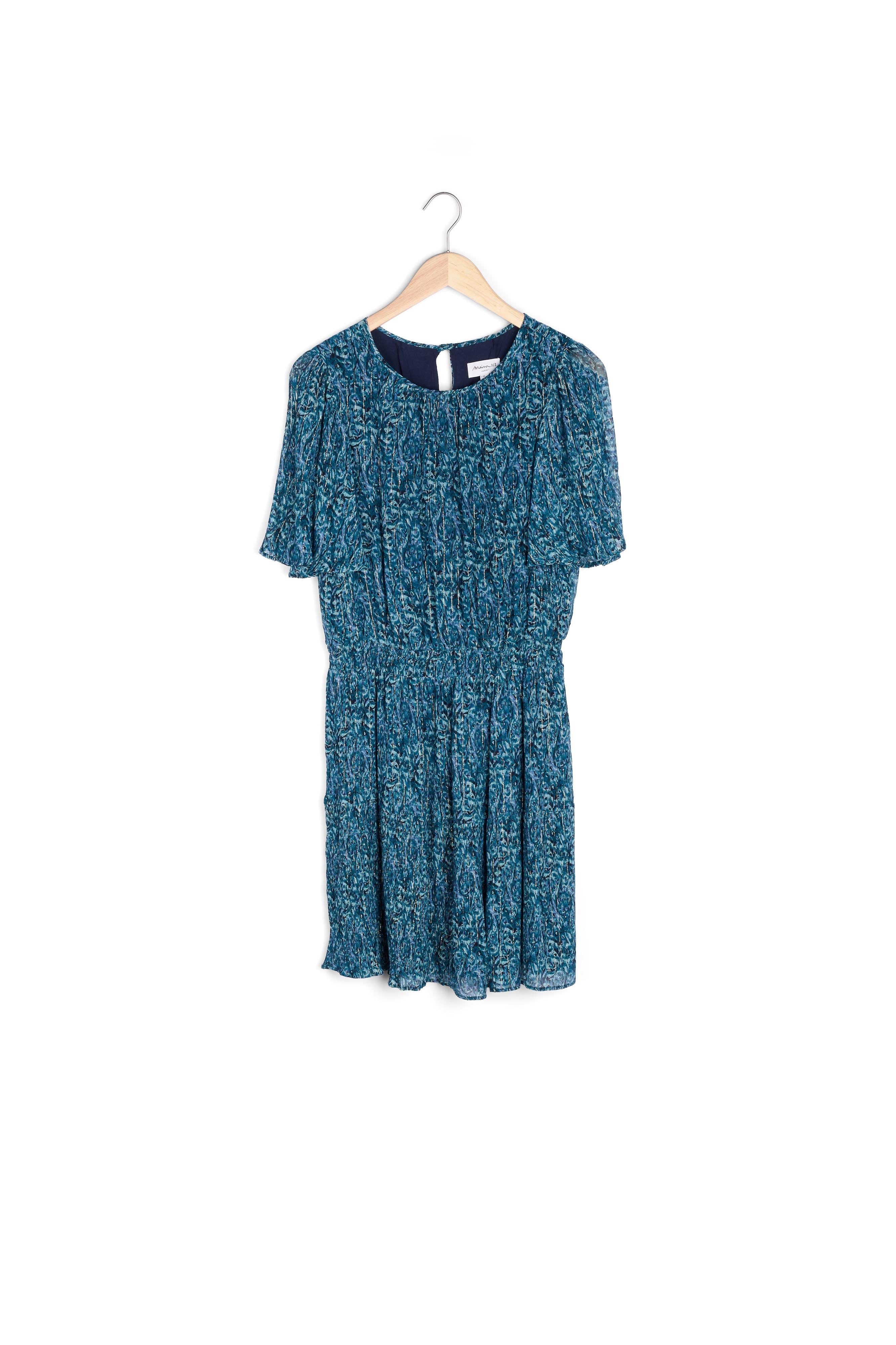 Robe courte imprimée verte Nose Faume - seconde main