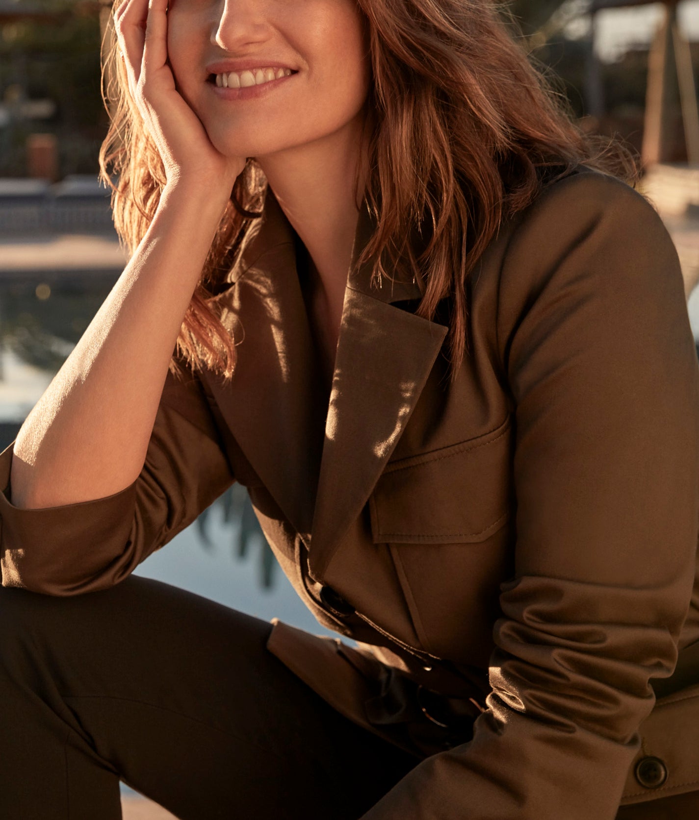 Veste kaki saharienne Freya Faume - seconde main